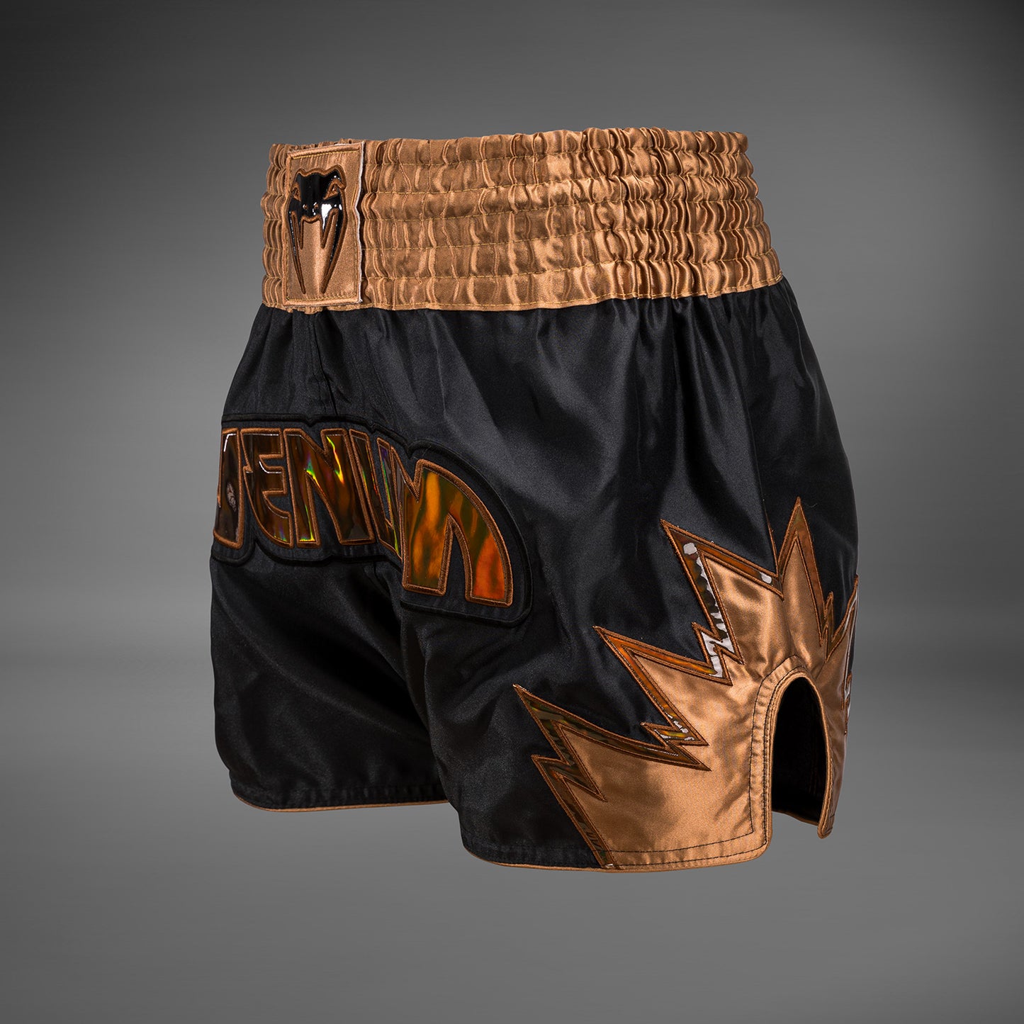 Venum Inferno Muay Thai Shorts - Black/Bronze
