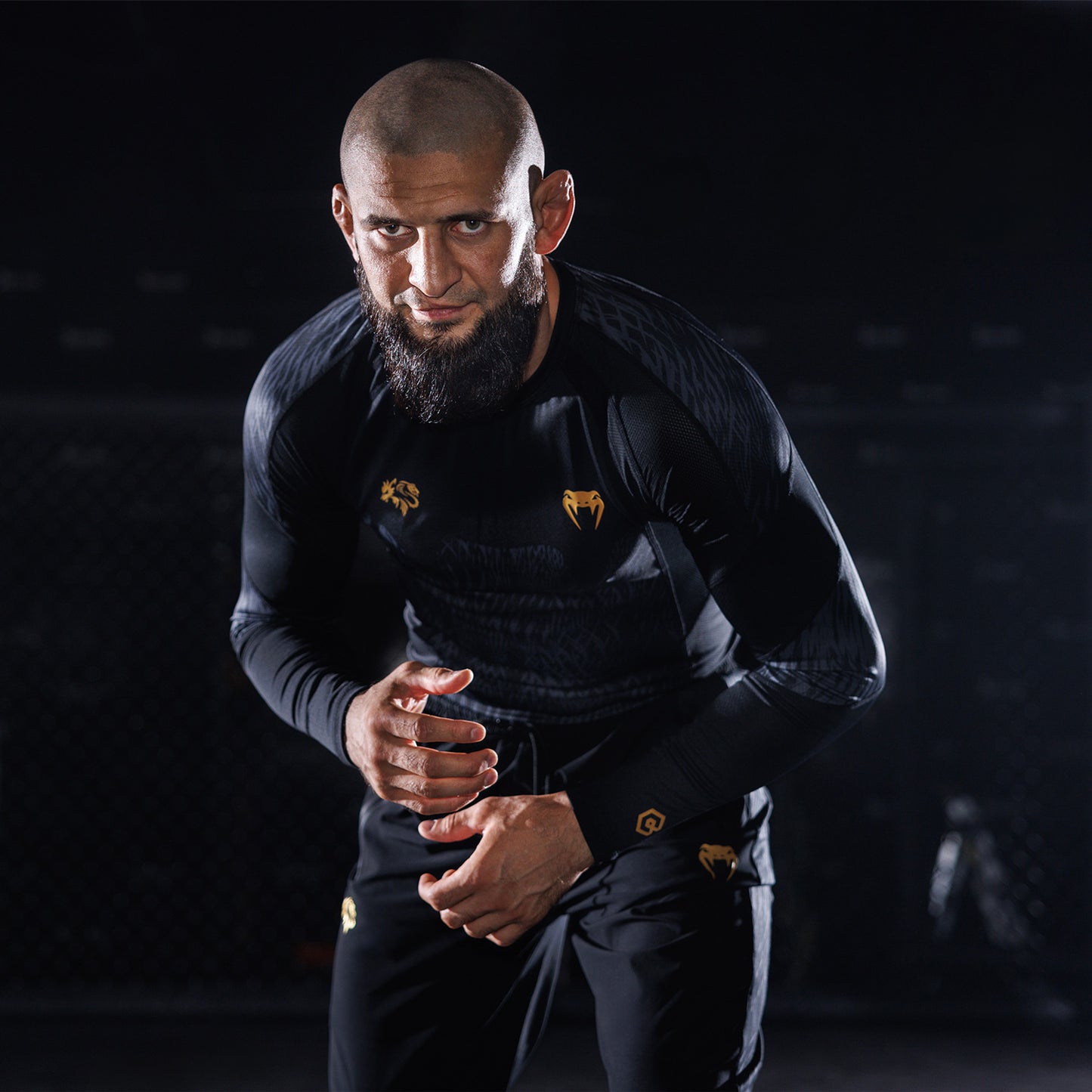 Venum x Chimaev Rashguards - Black/Grey