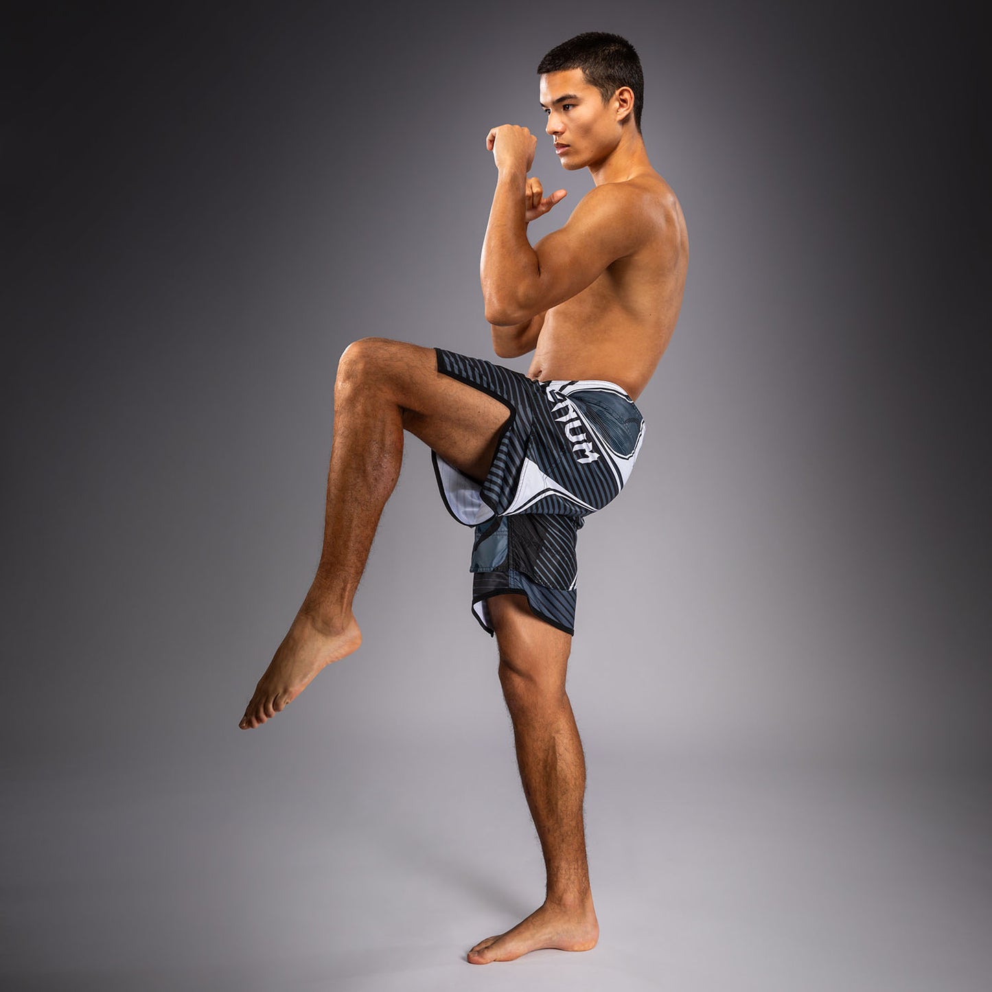 Venum Camo Hero Fight Shorts - Dark Navy/Blue
