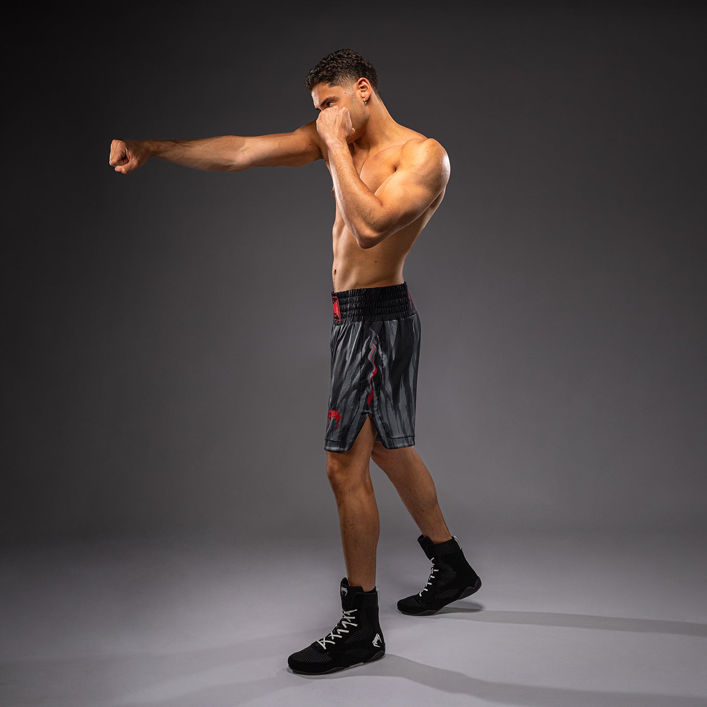 Venum Demon Boxing Shorts - Black/Grey