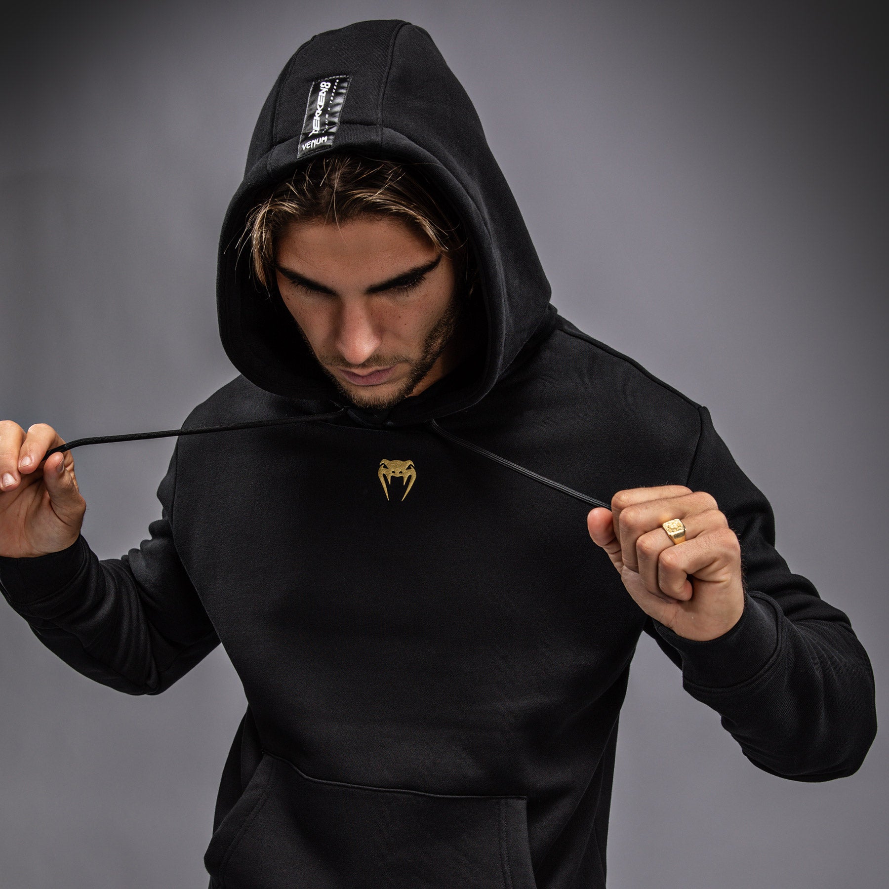 Venum x TEKKEN 8 - Marshall Law Hoodie - Black/Red/Gold - Venum Asia