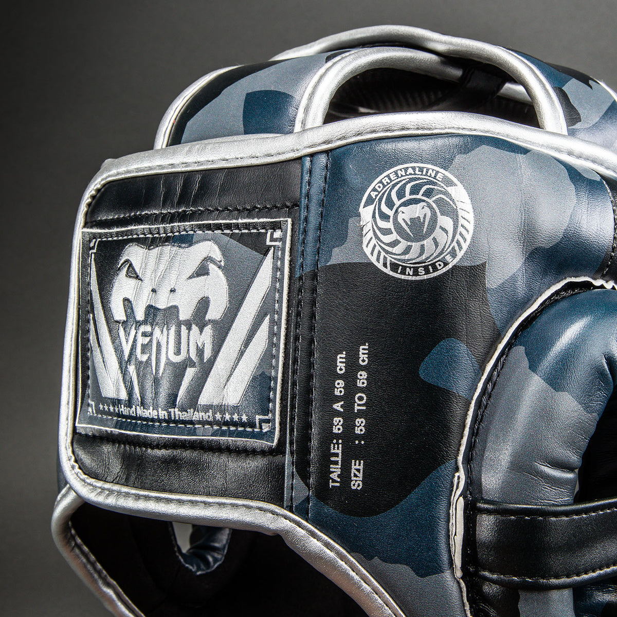 Venum Elite Camo Headgear - Dark Navy/Blue