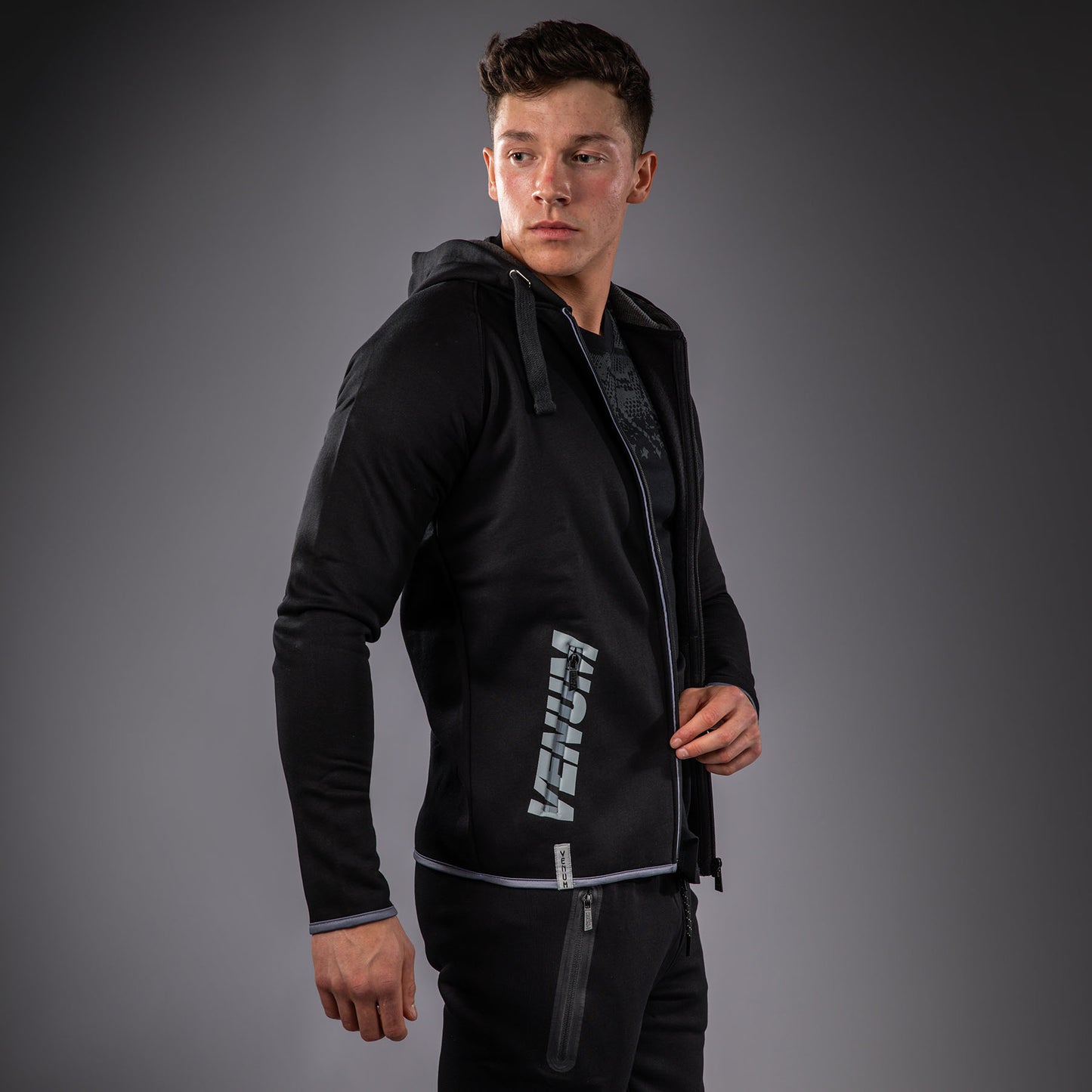 Venum Hoodie - Black/Grey