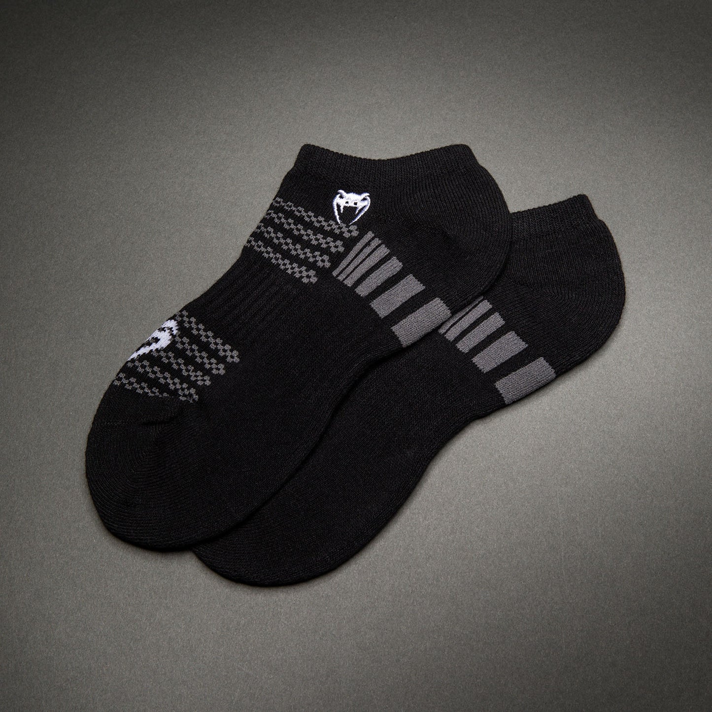Venum Vector No-Show Socks 3 Pack - Black/Grey