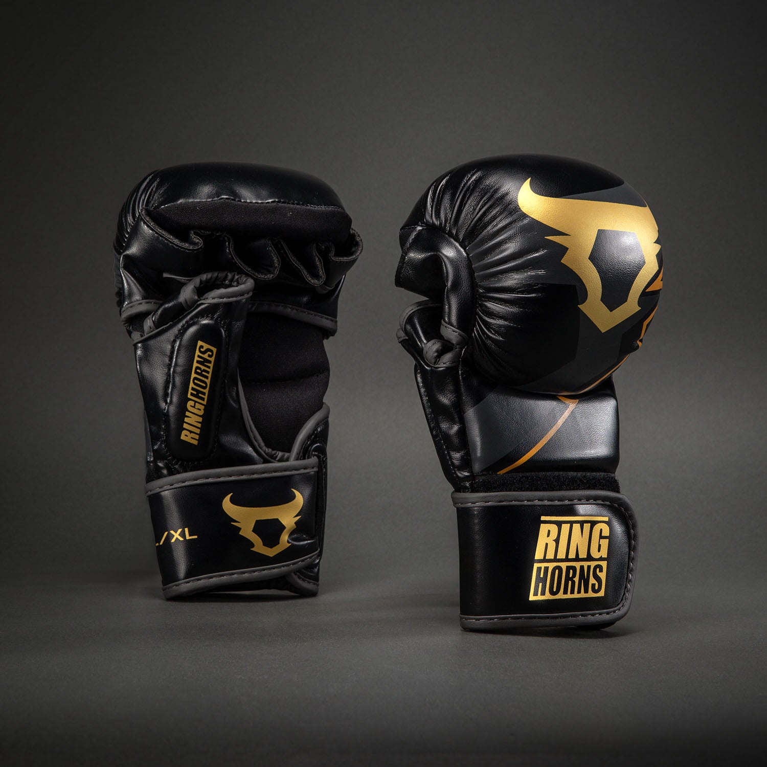 Ringhorns Charger by Venum MMA Sparring Gloves - Black/Gold
