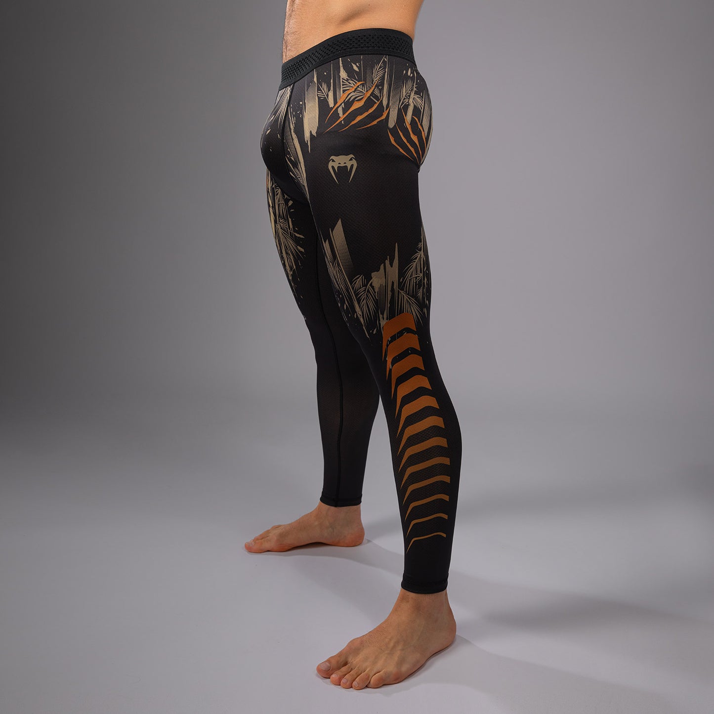 Venum Tiger Men's Spats - Black/Neon Orange