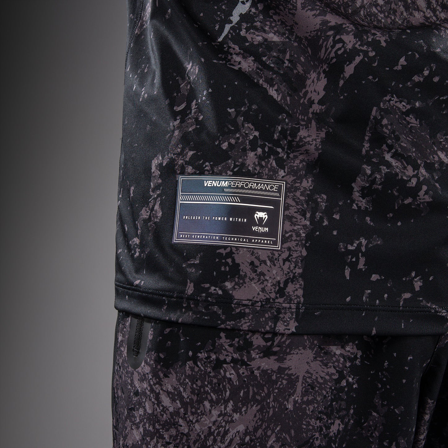 Venum Rage & Workout Dry Tech T-Shirt - Black/Grey