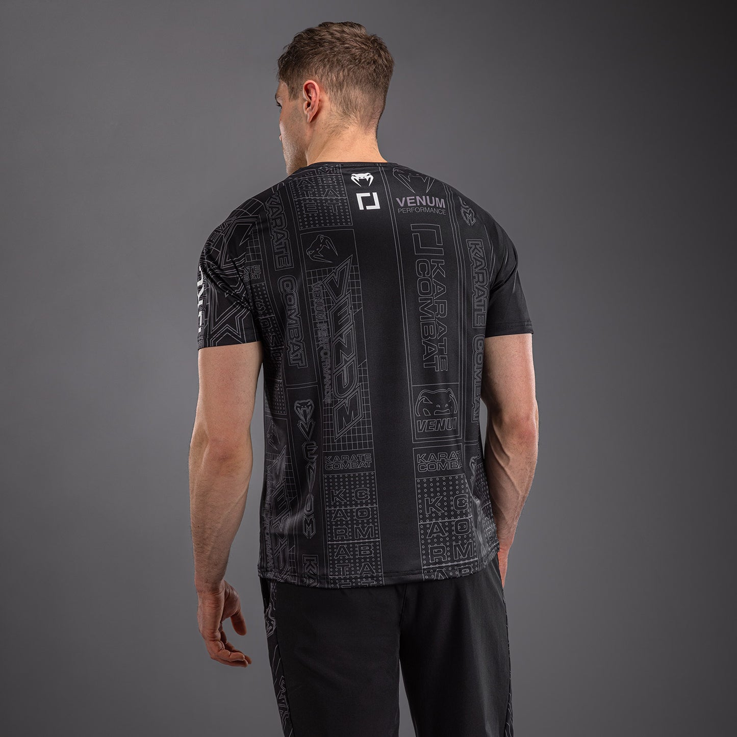 Karate Combat by Venum Dry-Tech T-Shirt - Black/Grey