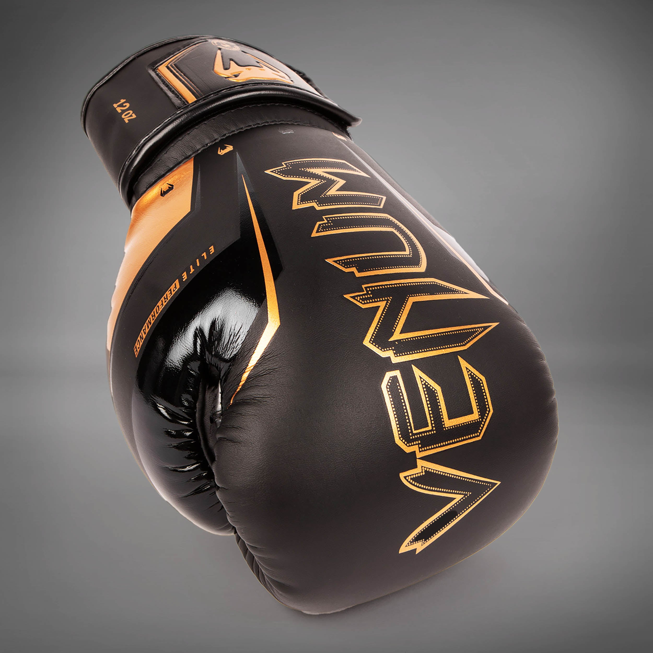 Venum Elite Evo Boxing Gloves - Black/Bronze - Venum Asia