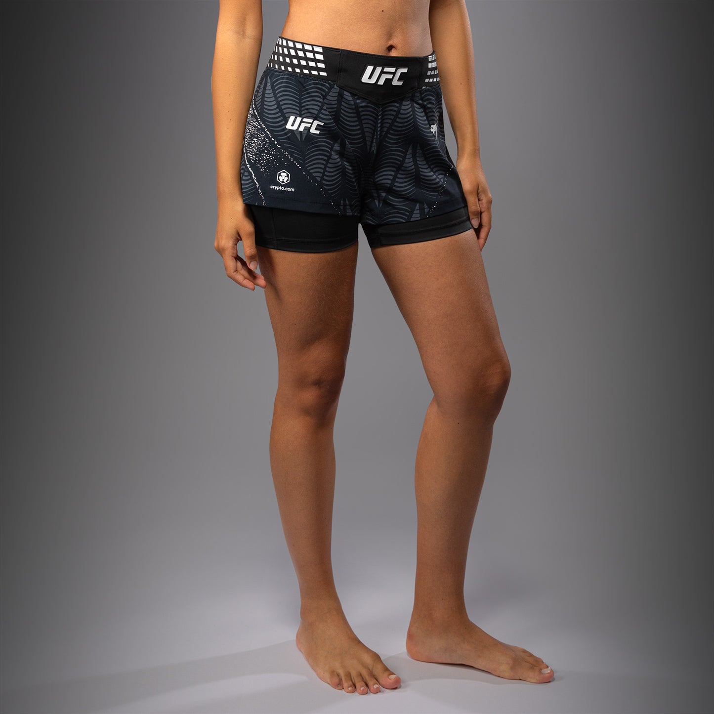 Women's UFC Zenith by Venum Black Authentic Short Fit Fight Short