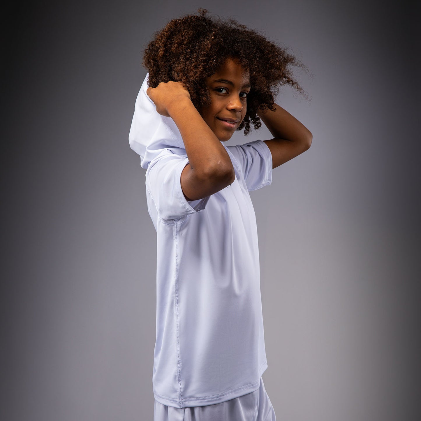 Venum Elite Kids Short Sleeve Dry-Tech Hoodie - White