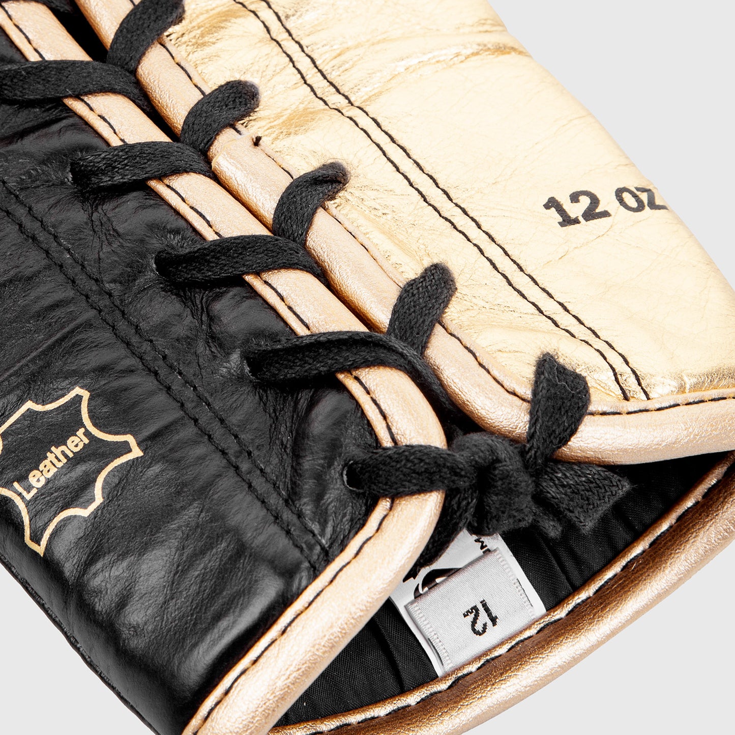 Venum Hammer Pro Boxing Gloves with Laces - Black/Gold