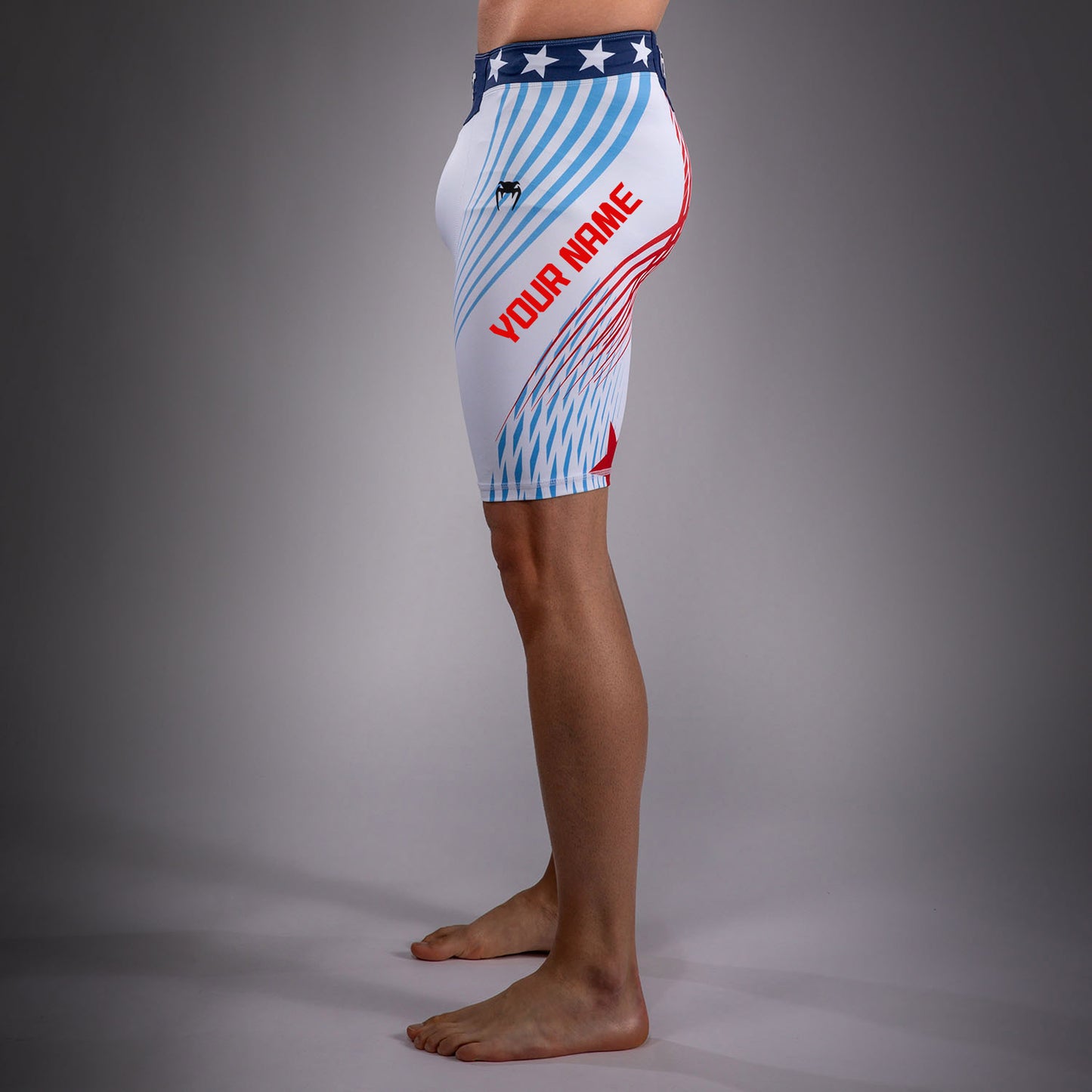 Men's UFC Freedom 250 by Venum White Custom Authentic Fight Night Vale Tudo Short