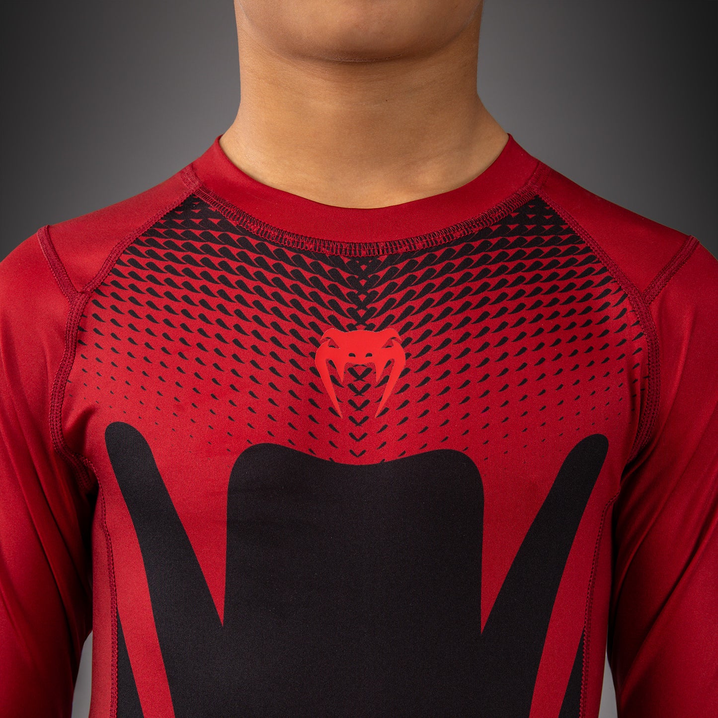 Venum Attack Kids Short Sleeve Rashguard - Black/Red