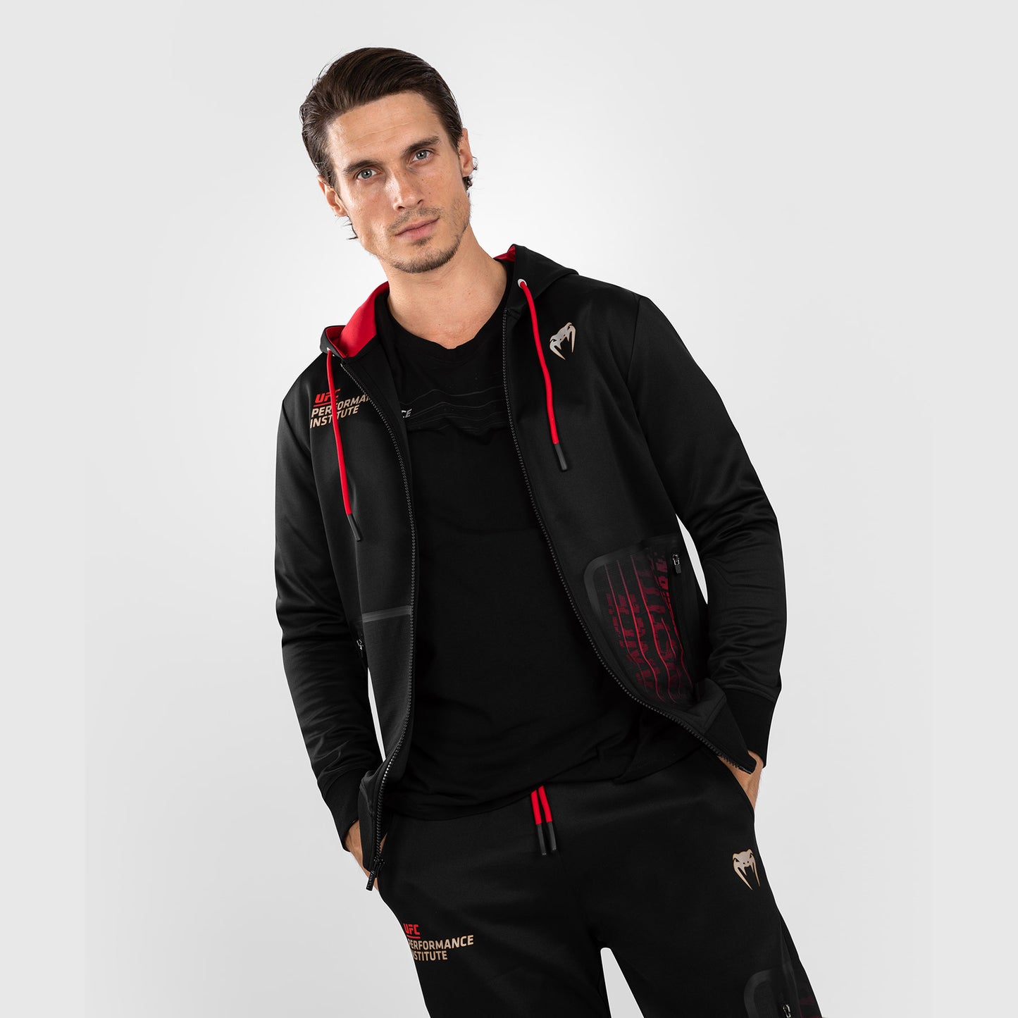 UFC Venum Performance Institute 2.0 Men’s Zip Hoodie - Black/Red