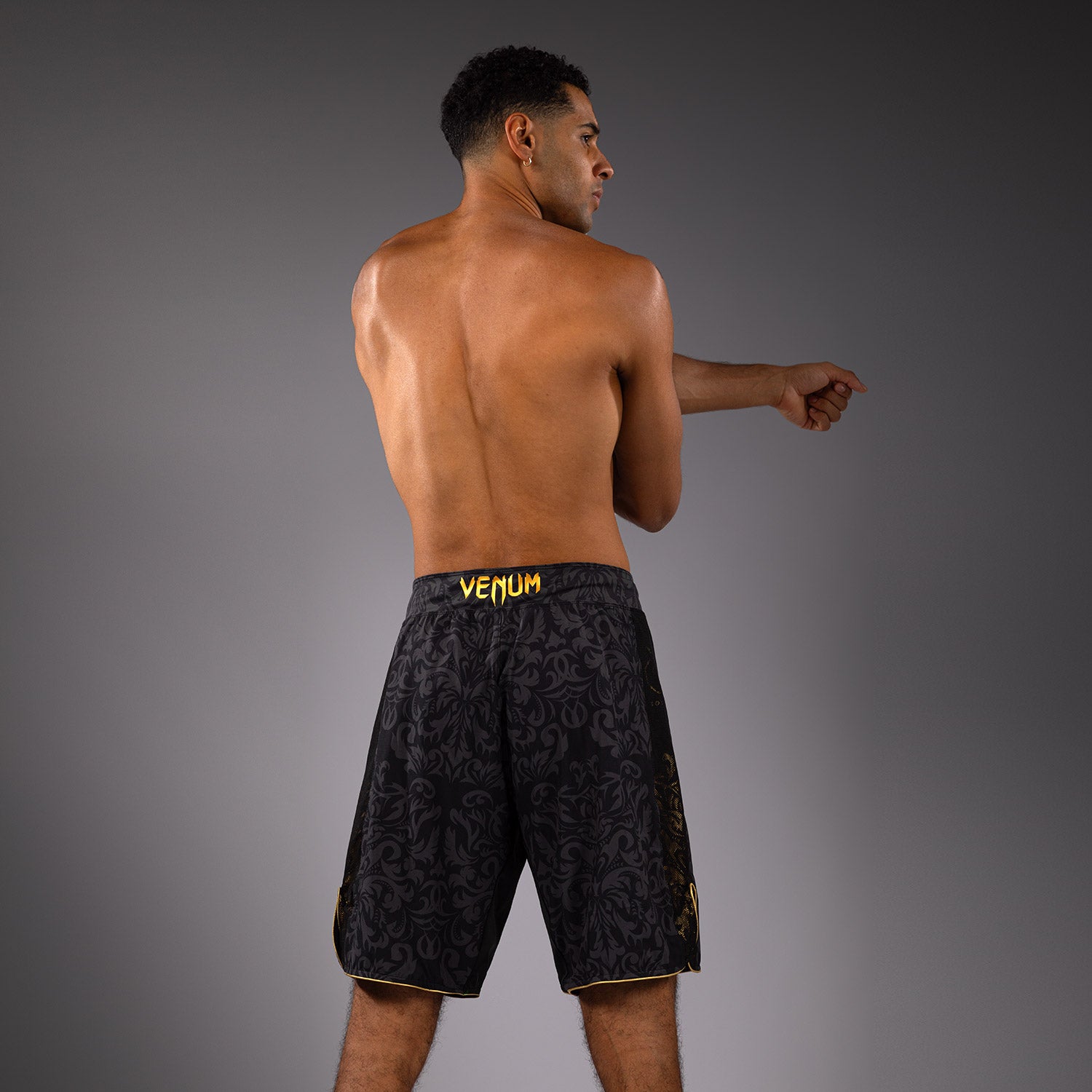 Venum x Topuria Unmatched Edition Fight Shorts - Black/Gold