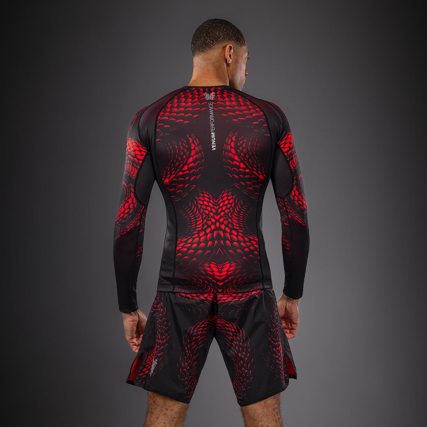 Venum Matupa Long Sleeve Rashguard - Black/Red/Silver
