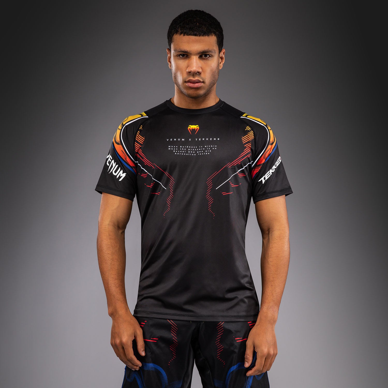 Venum x TEKKEN 8 Dry-Tech T-Shirt Yoshimitsu - Black/Orange