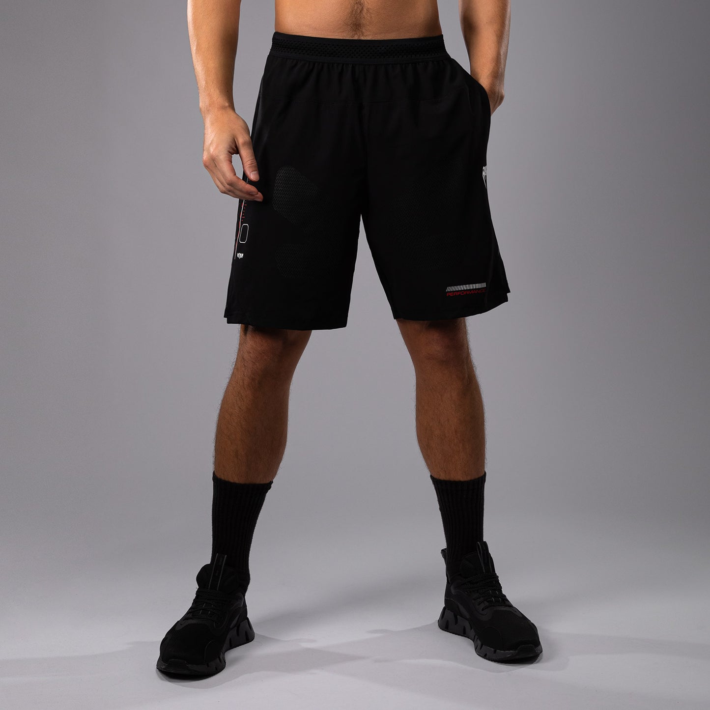 Venum Tactical XT Training Shorts - Black/Fire Red