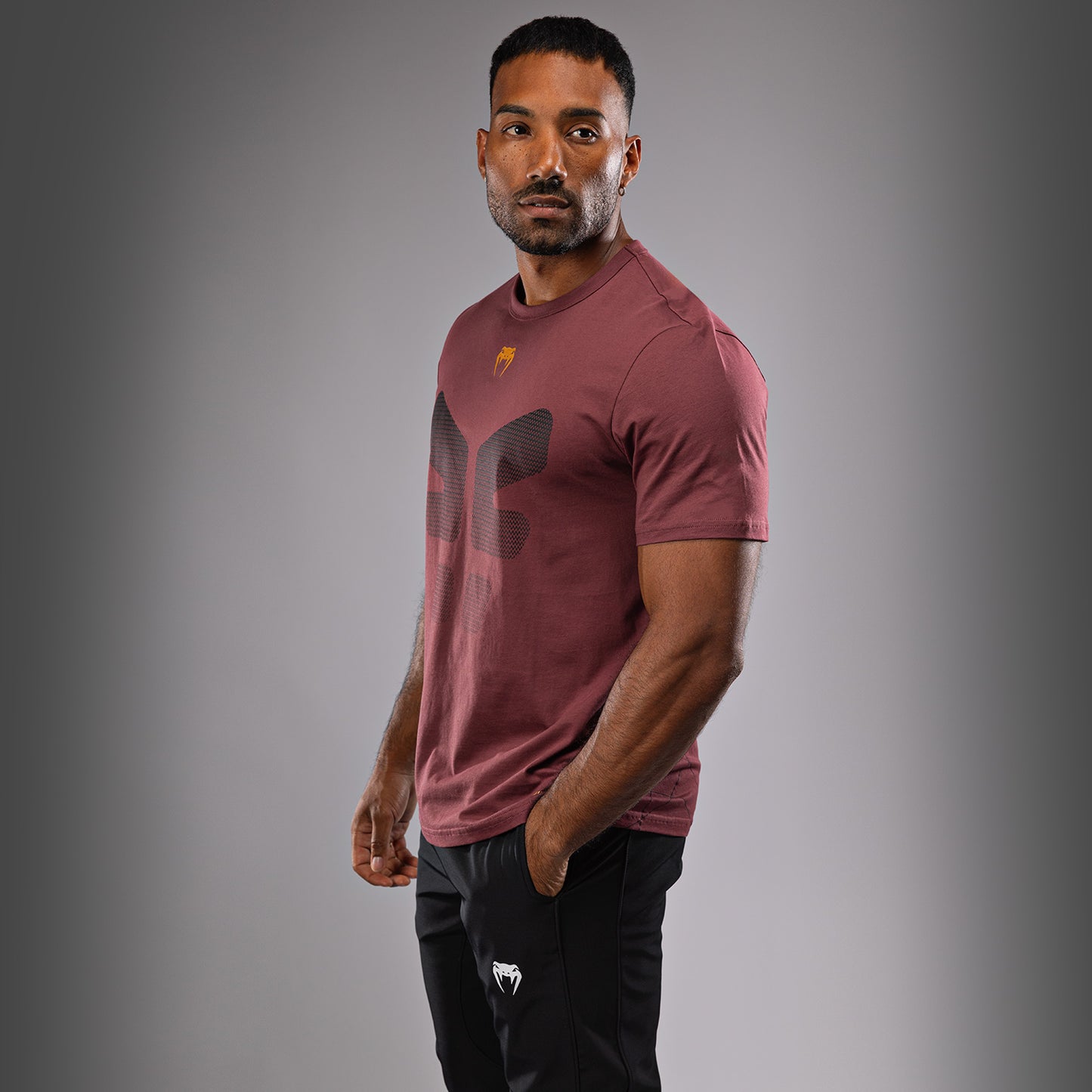 Venum Tactical XT T-shirt- Black/Burgundy/Gold