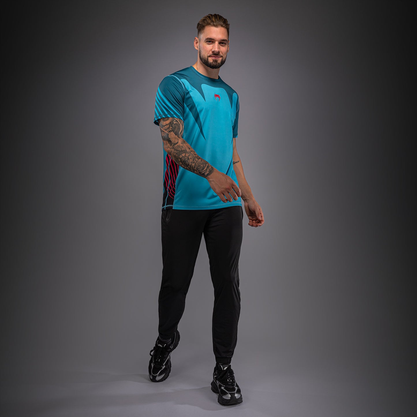 Venum Attack 90 Dry-Tech T-Shirt - Turquoise/Red