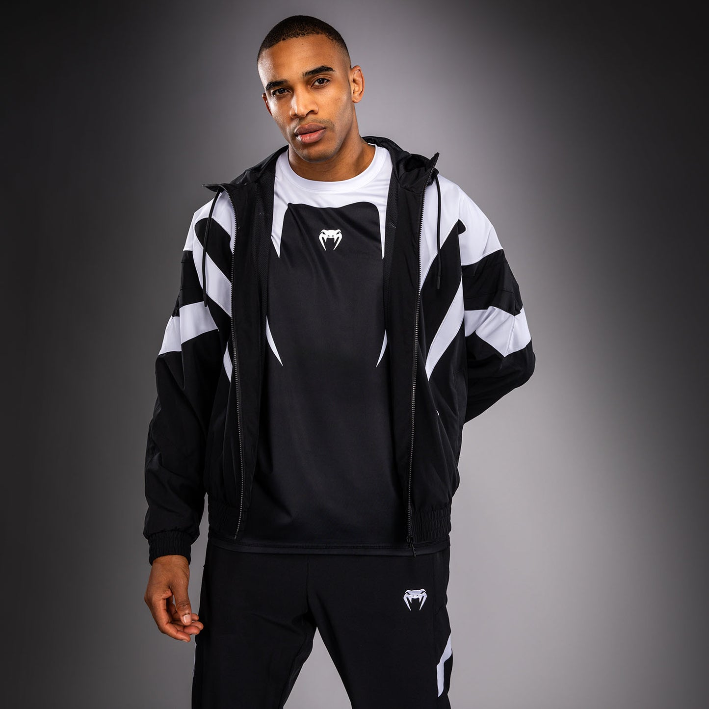 Venum Attack 90 Track Jacket - White/Black