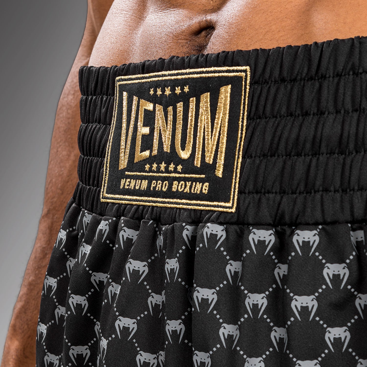 Venum Monogram Boxing Short - Black - Venum Asia