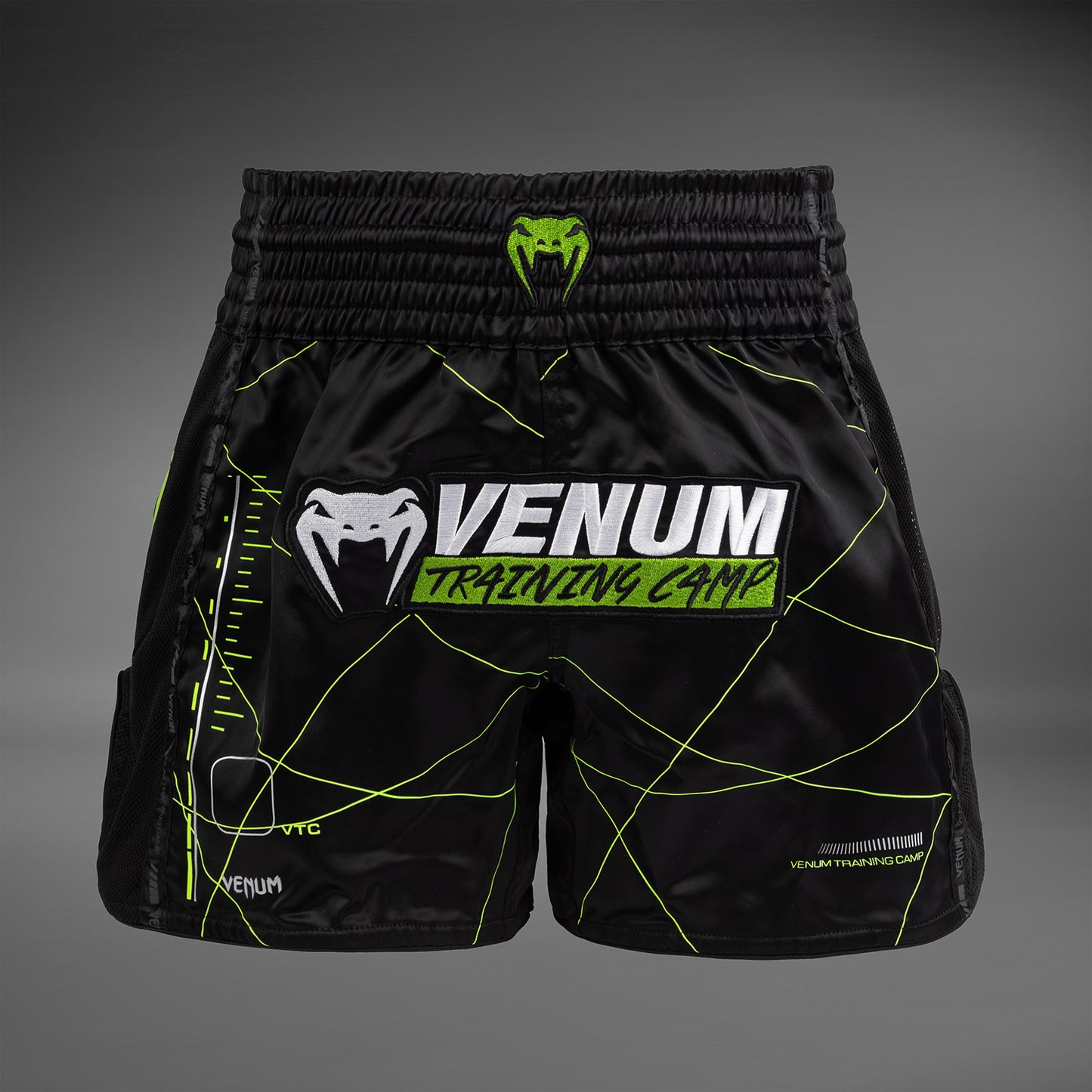 Venum Training Camp 4.0 Muay Thai Short - Black/Neon Green