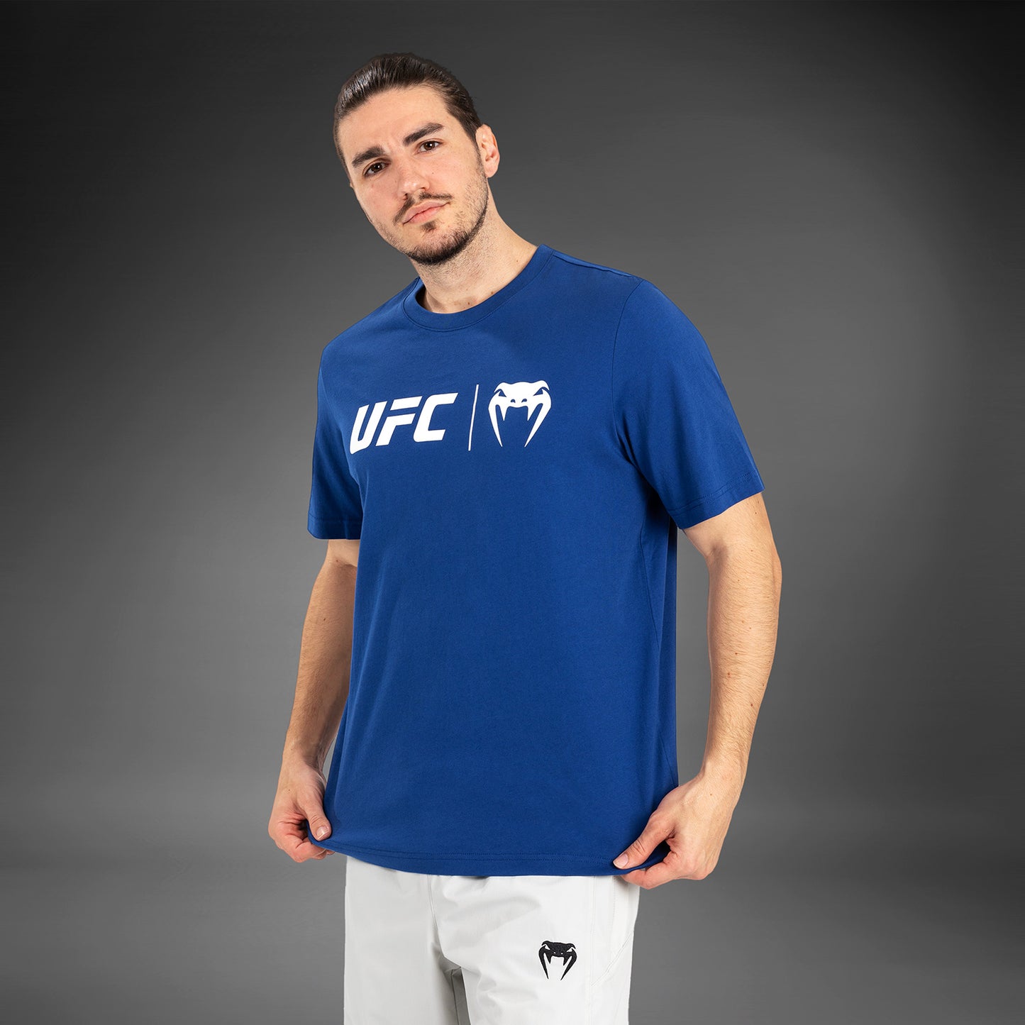 UFC Venum Classic  T-Shirt - Navy Blue/White