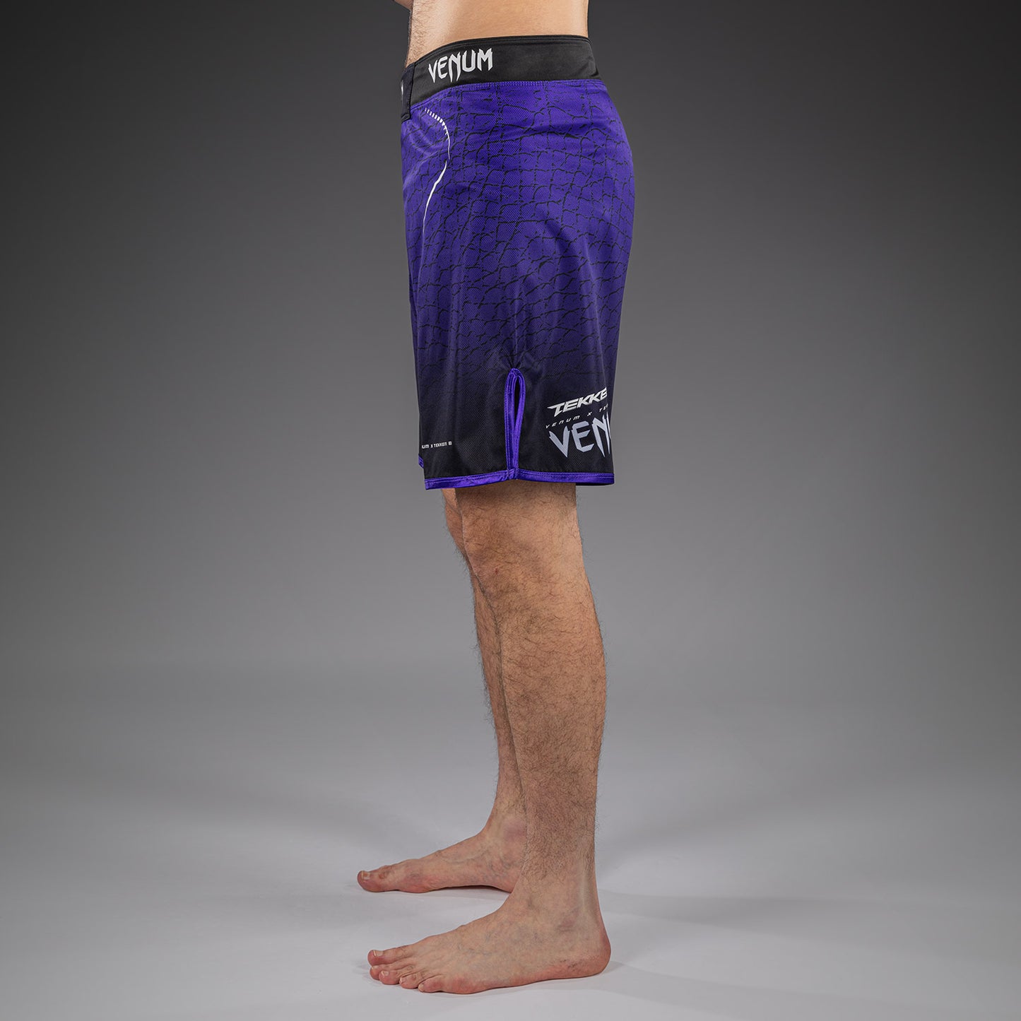 Venum x TEKKEN 8 Fight Shorts - Kazuya - Black/Purple