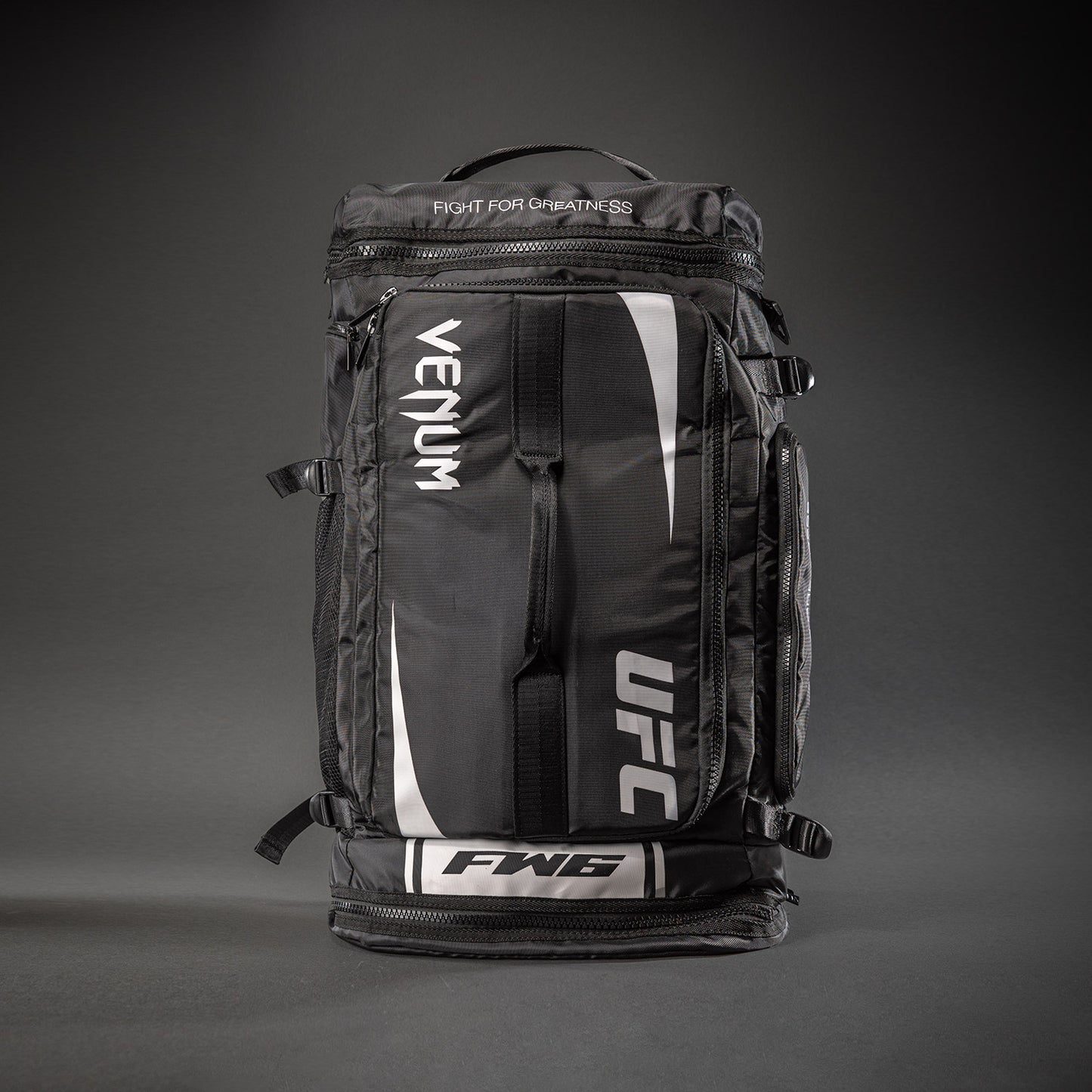 UFC Unity by Venum Authentic Fight Week Gear Bag – Black/White