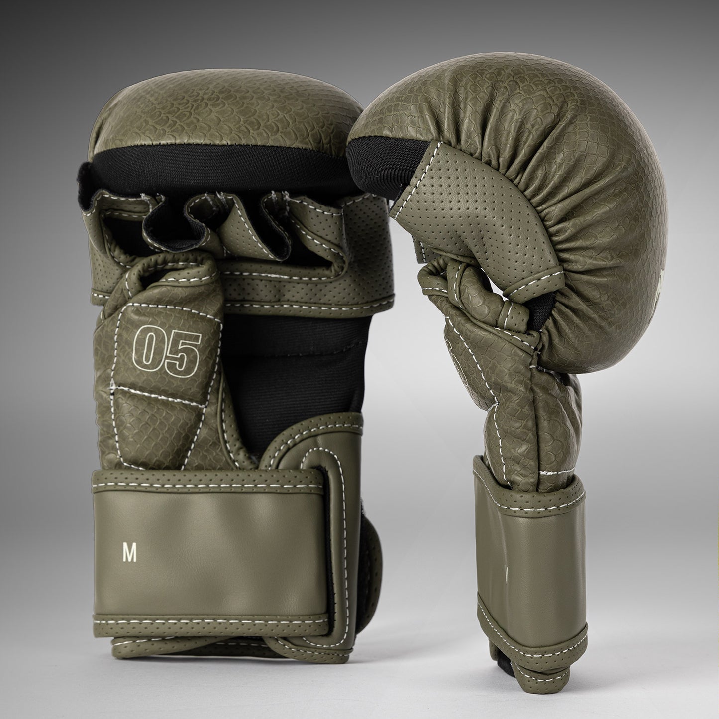 Venum Impact Evo Scales MMA Sparring Gloves - Army Green