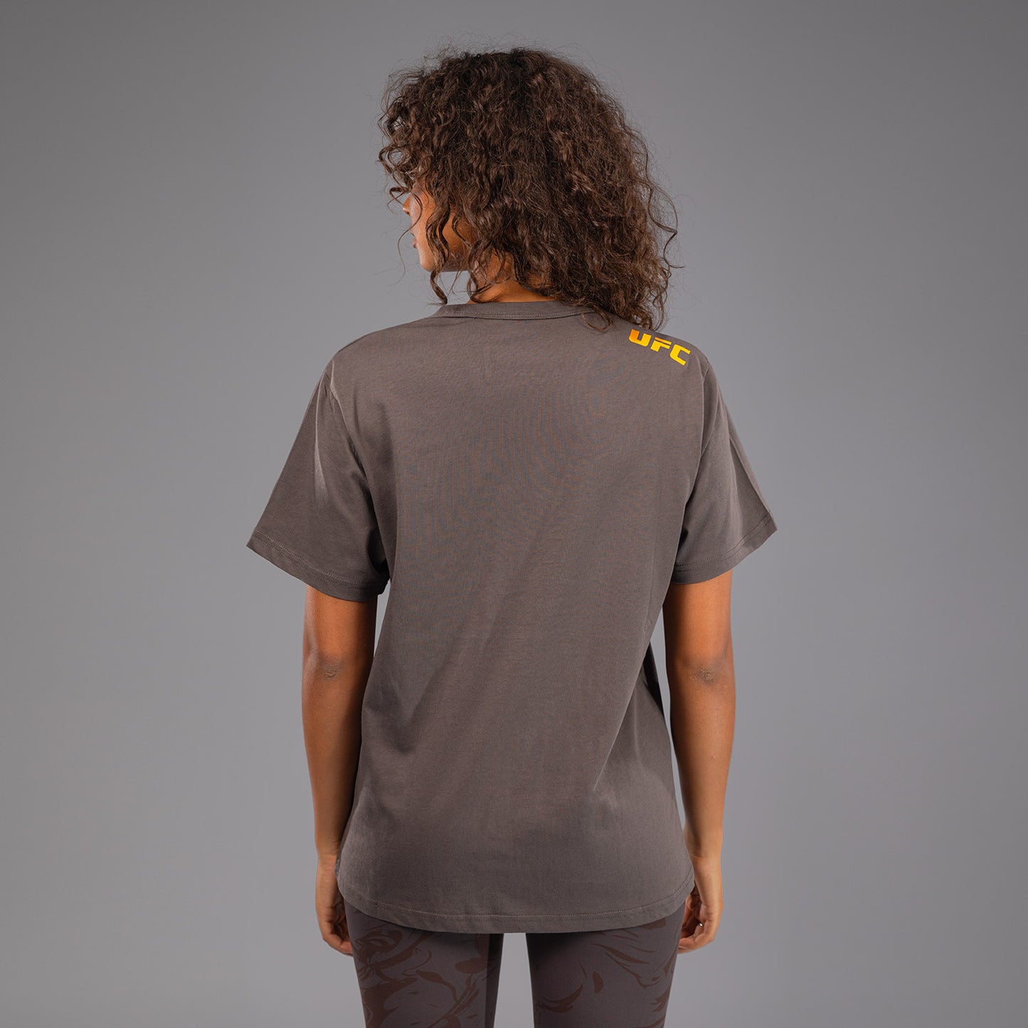 UFC Fusion by Venum Fight Week Women’s Short Sleeve Cotton T-Shirt - Solid Earthen Brown