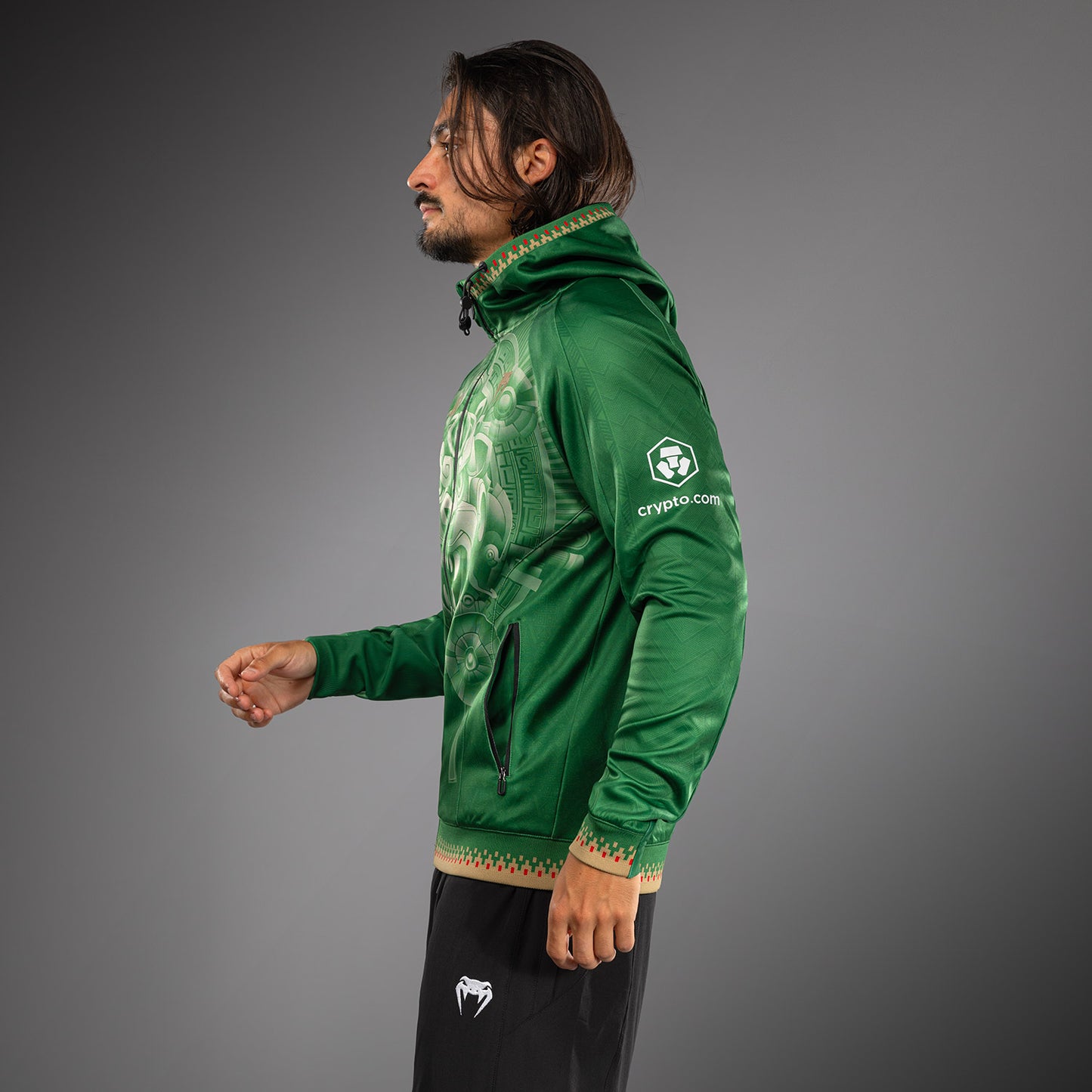 Men’s Noche UFC 2.0 By Venum Green Authentic Fight Night Walkout Hoodie