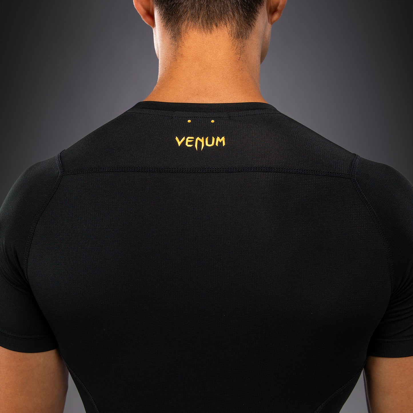 Venum G-Core Short Sleeve Rashguard - Black/Gold