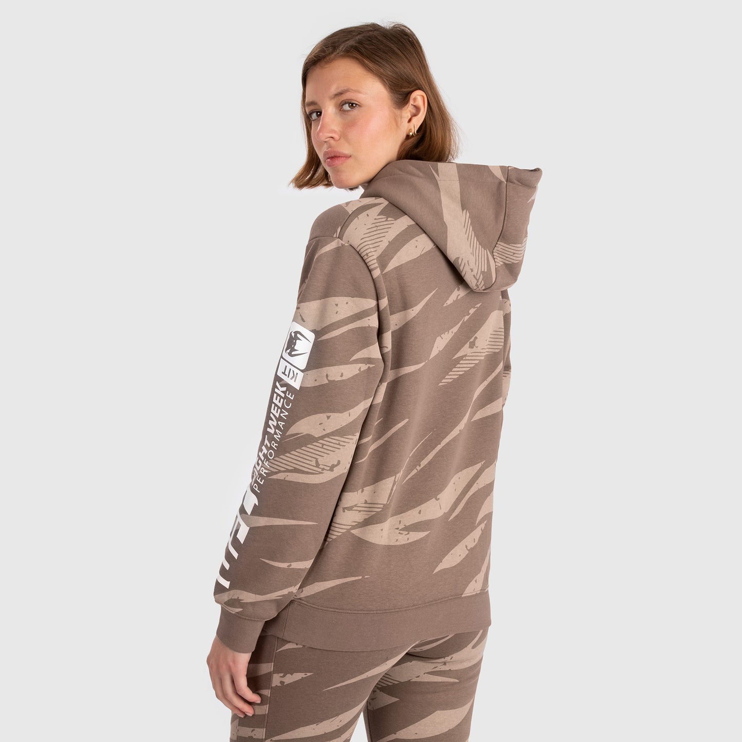 UFC Adrenaline by Venum Fight Week Women’s Pullover Hoodie - Desert Camo