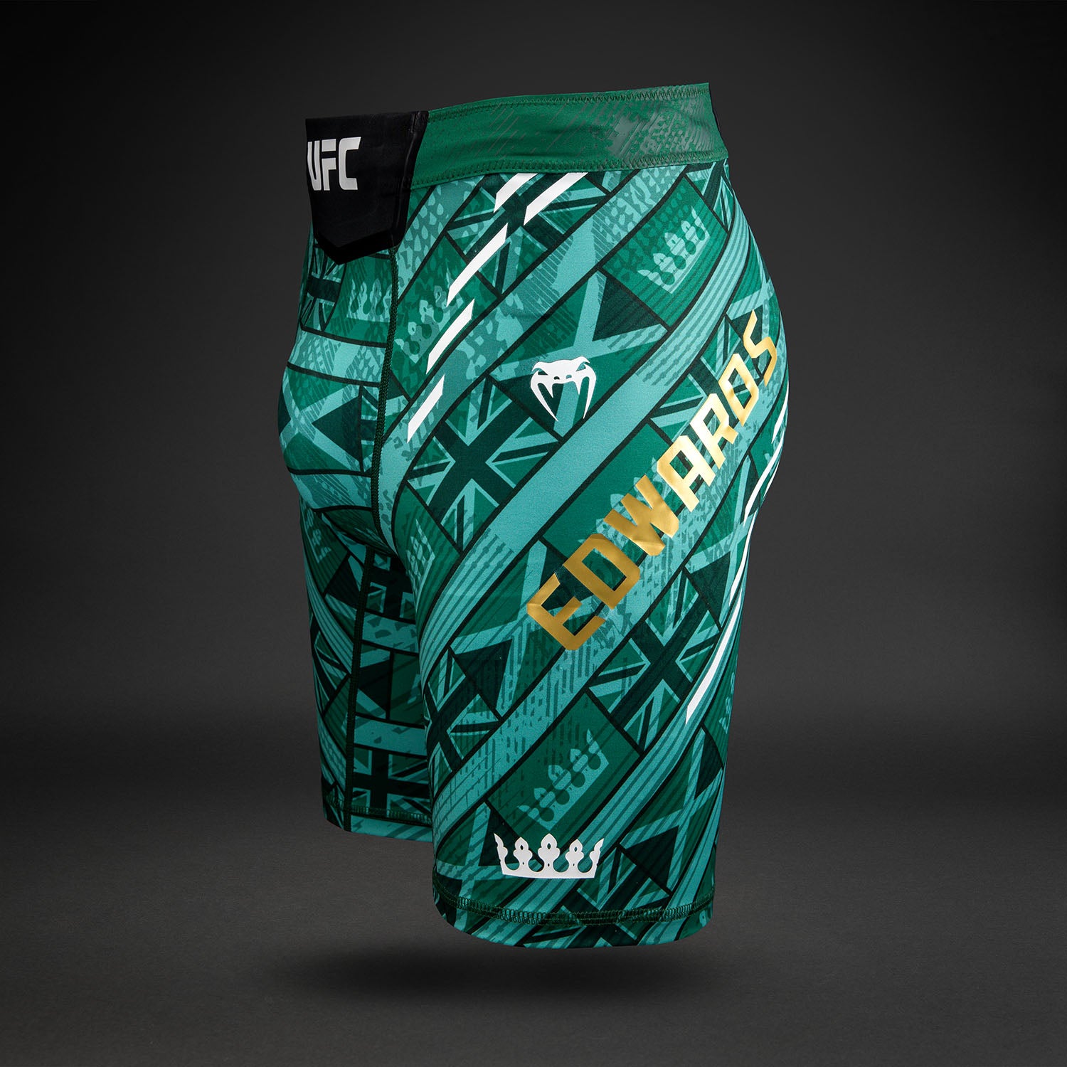 Men's UFC Unrivaled by Venum Green Leon Edwards Vale Tudo Short
