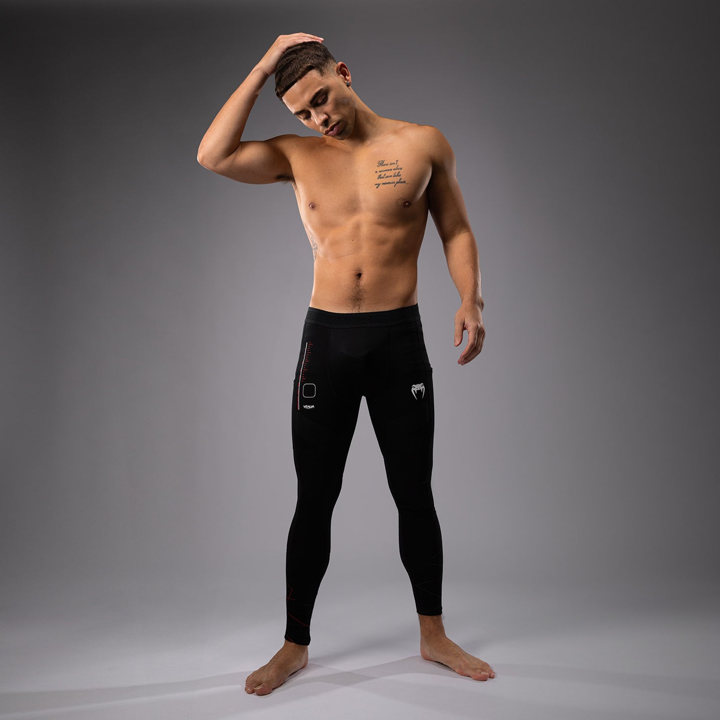 Venum Tactical XT Spats - Black/Fire Red