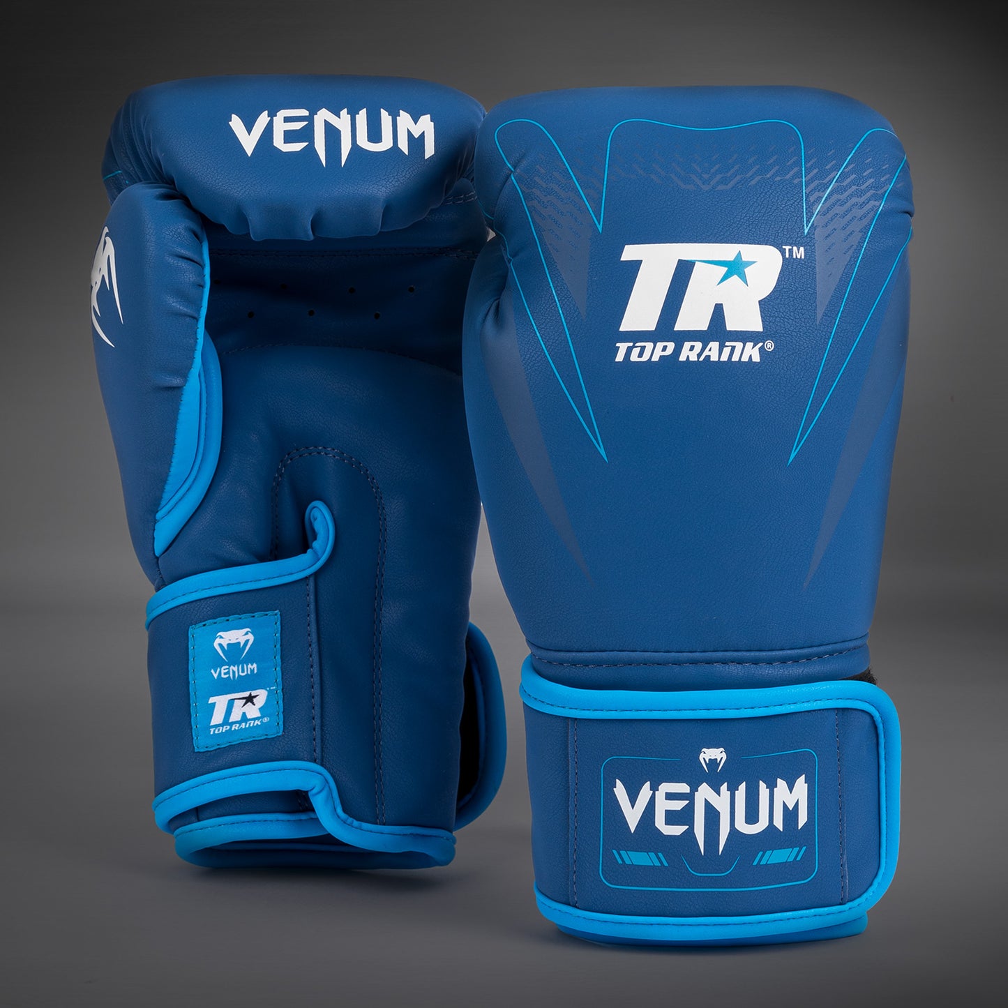 Venum x Top Rank Original Impact Boxing Gloves - Navy Blue
