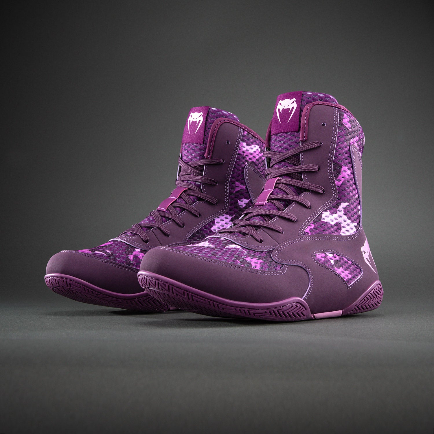 Venum ボクシングシューズ ハイカット パープル ヴェノム Venum Iris Boxing Shoes - Plum/pink - Venum Asia