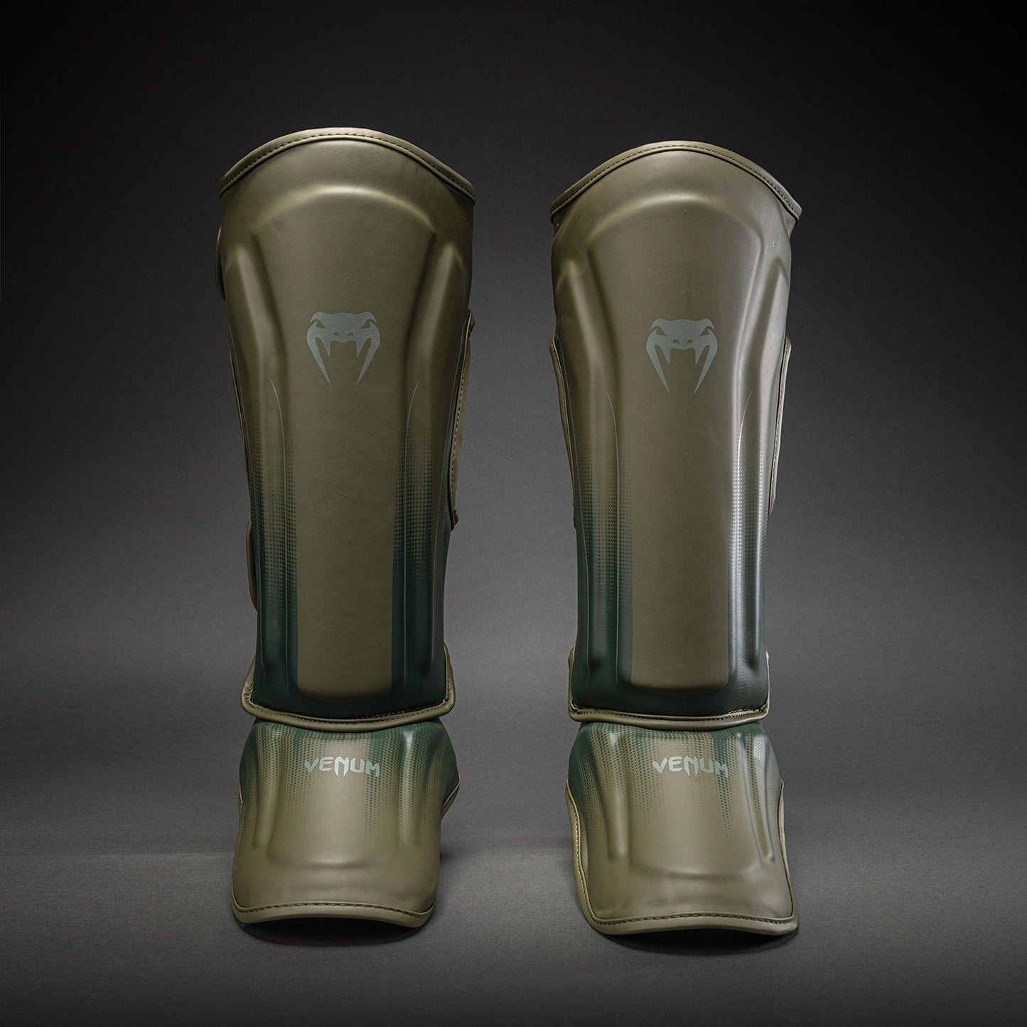 Venum Stealth Shin Guards - Khaki/Dark Green