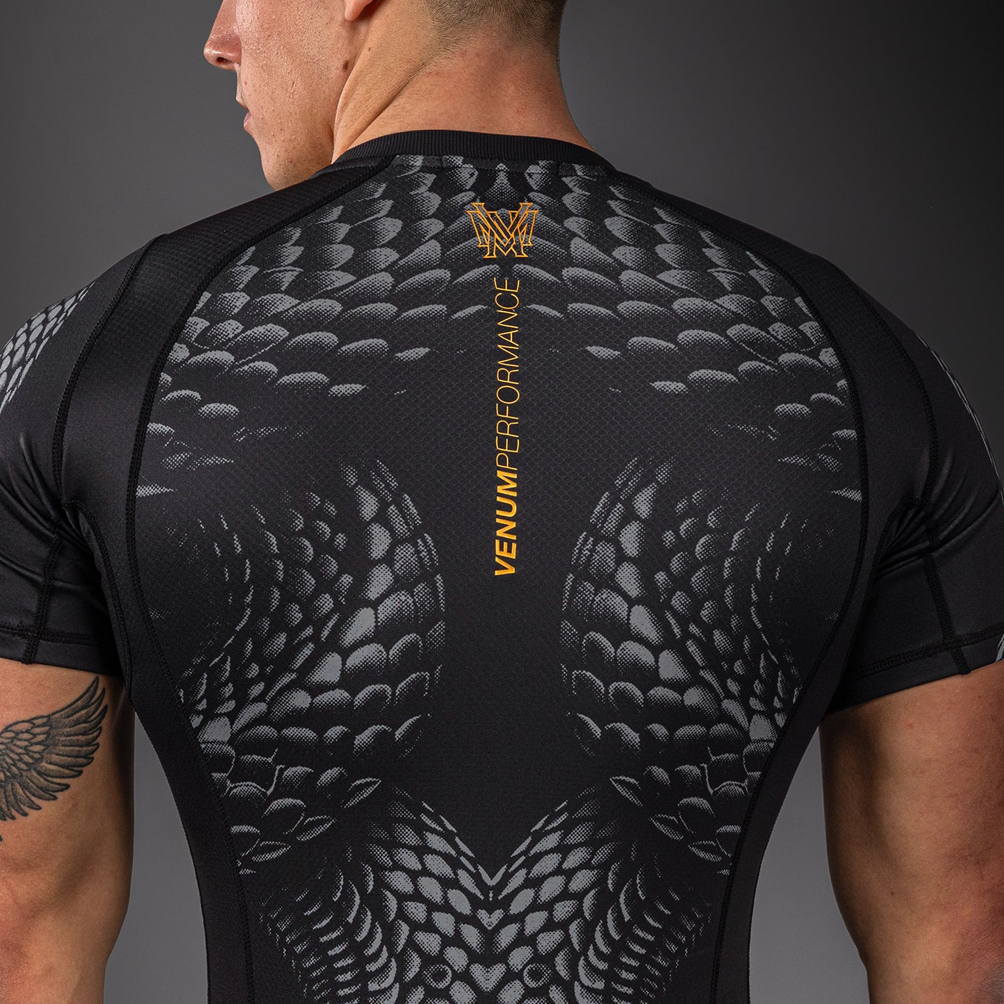 Venum Matupa Short Sleeve Rashguard - Black/Grey/Gold