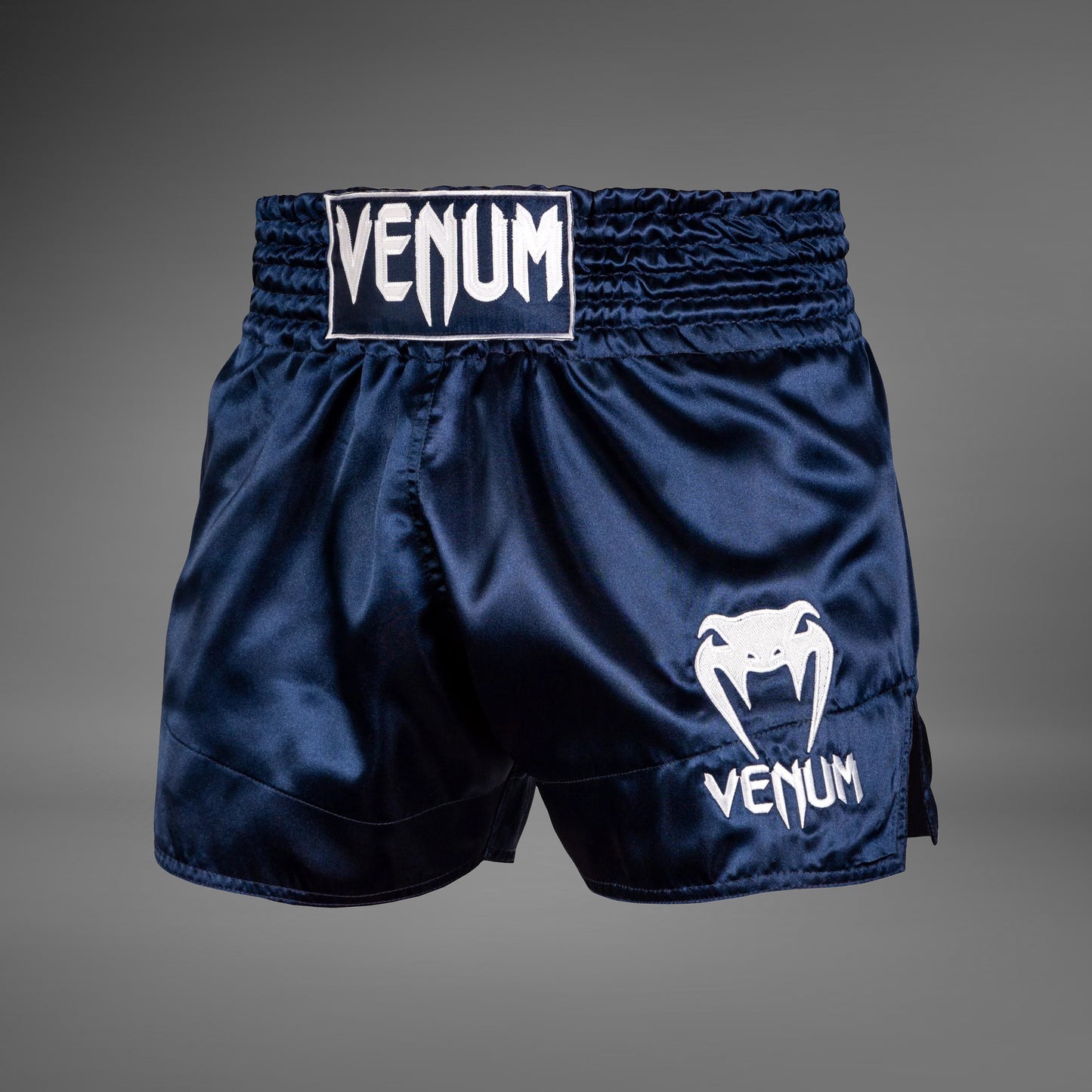 Venum Classic Muay Thai Short - Navy blue/white
