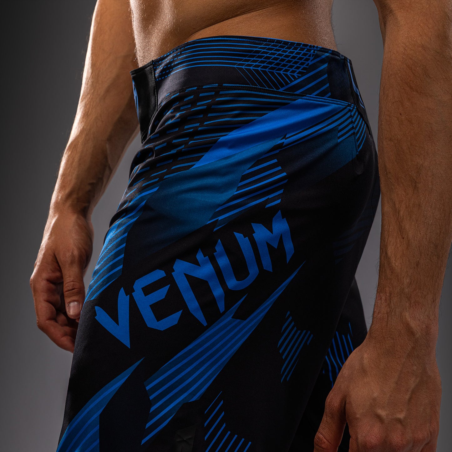 Venum No-Gi 6.0 Fight Shorts - Black/Blue
