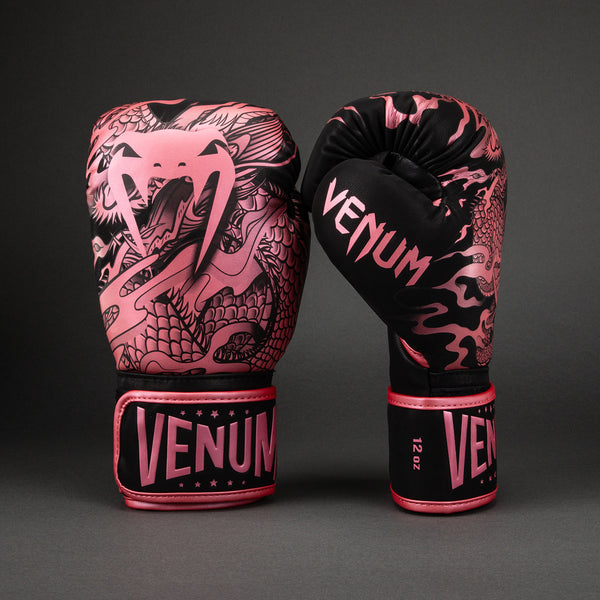 Dragon's Flight Boxing Gloves Black/Metallic Pink - Venum Asia