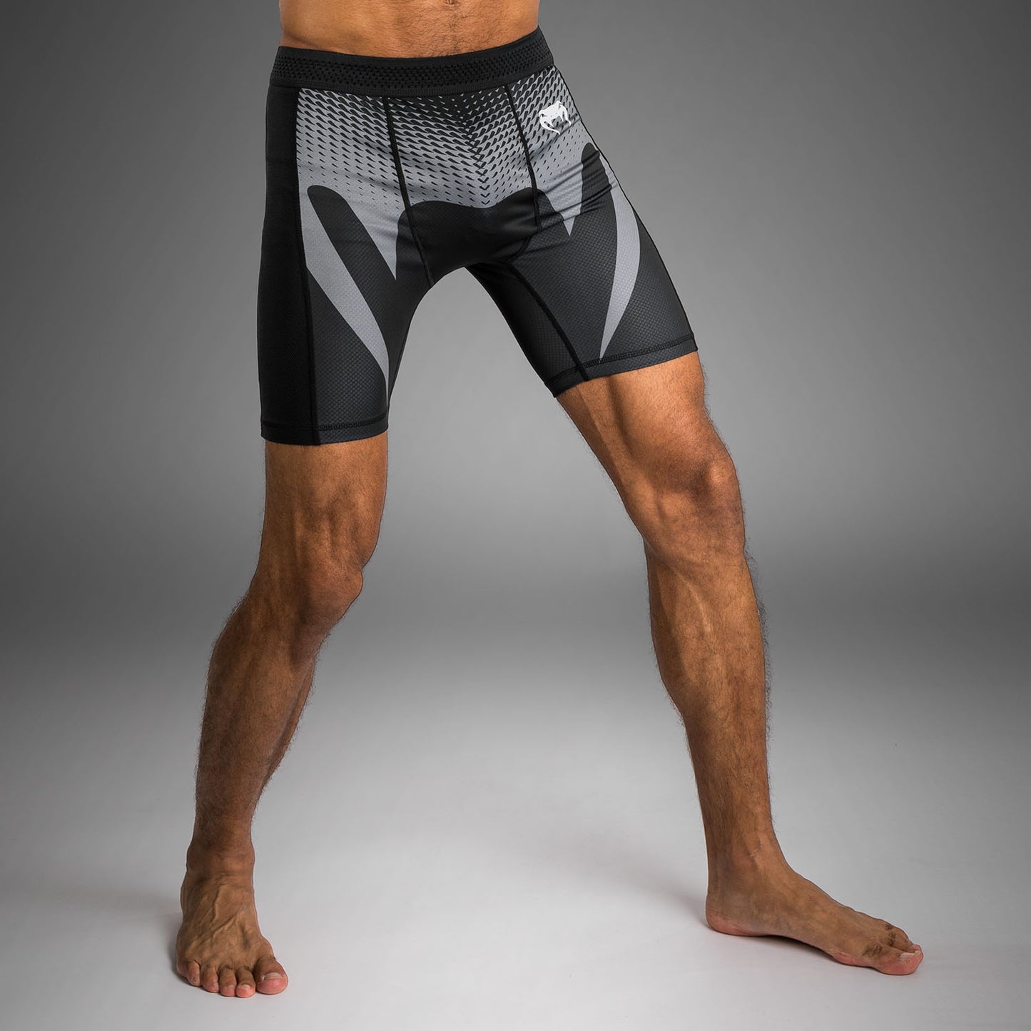 Venum No Gi Vale Tudo Shorts - Black/ Silver Grey