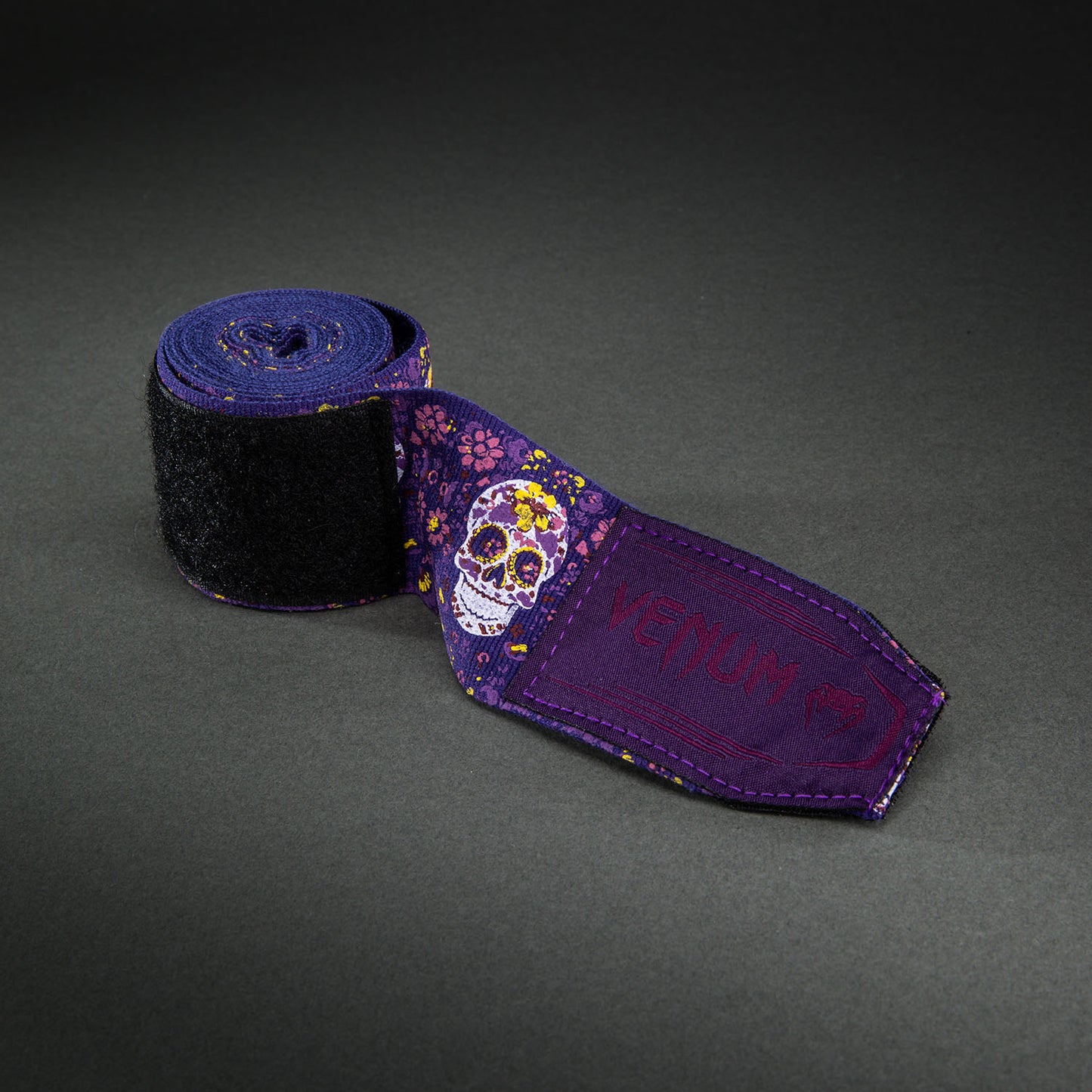 Venum Kontact Evo Santa Muerte Handwraps - Dark Purple