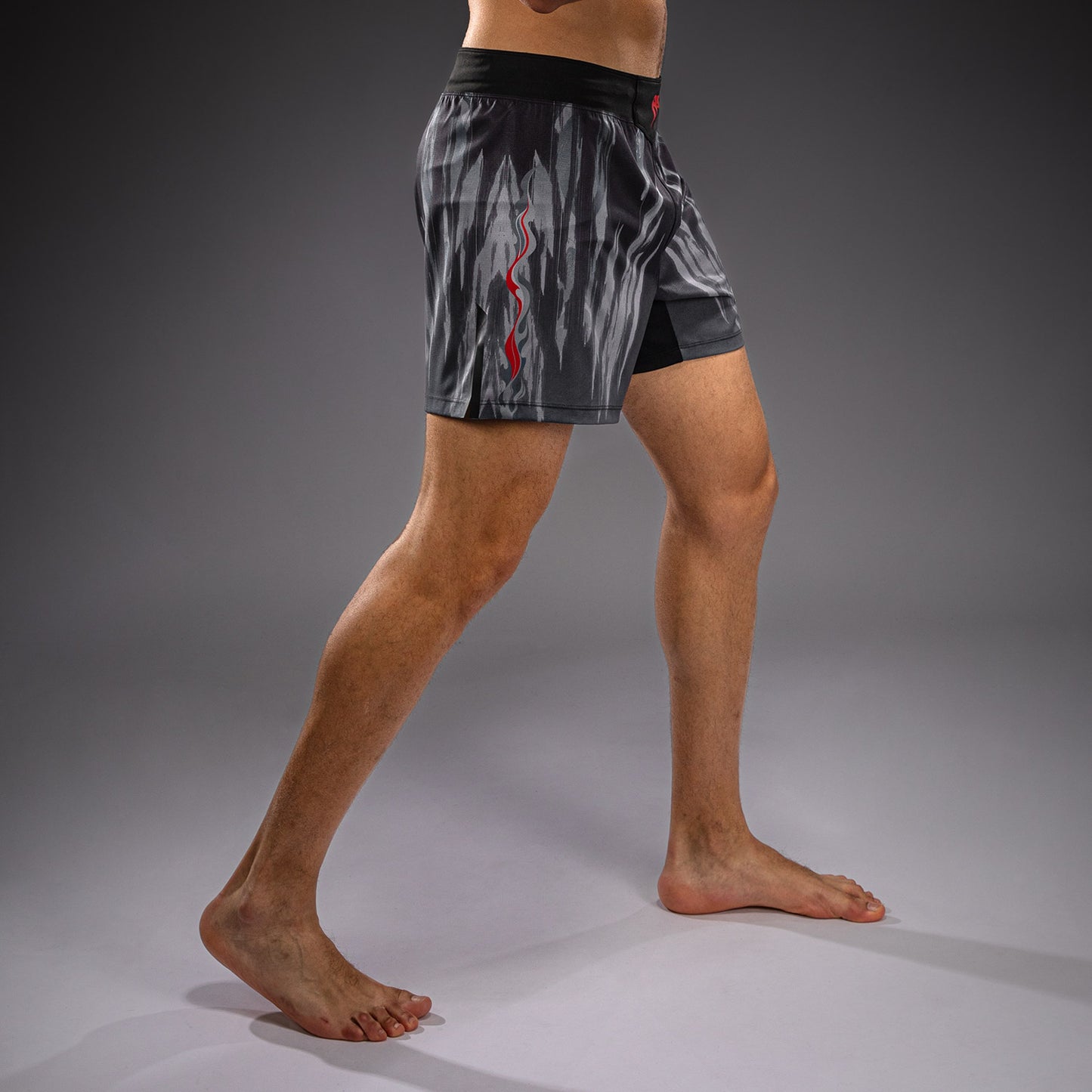 Venum Demon Fight Shorts - Black/Grey