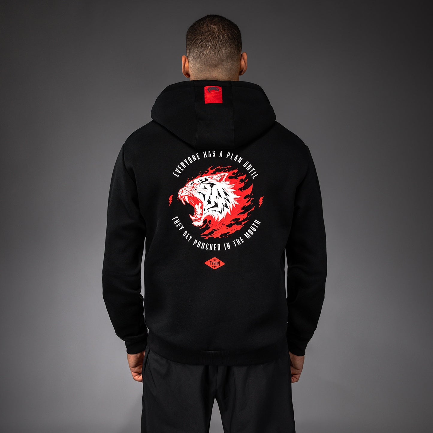 Venum x Mike Tyson Tiger Hoodie - Deep Black/Intense Red