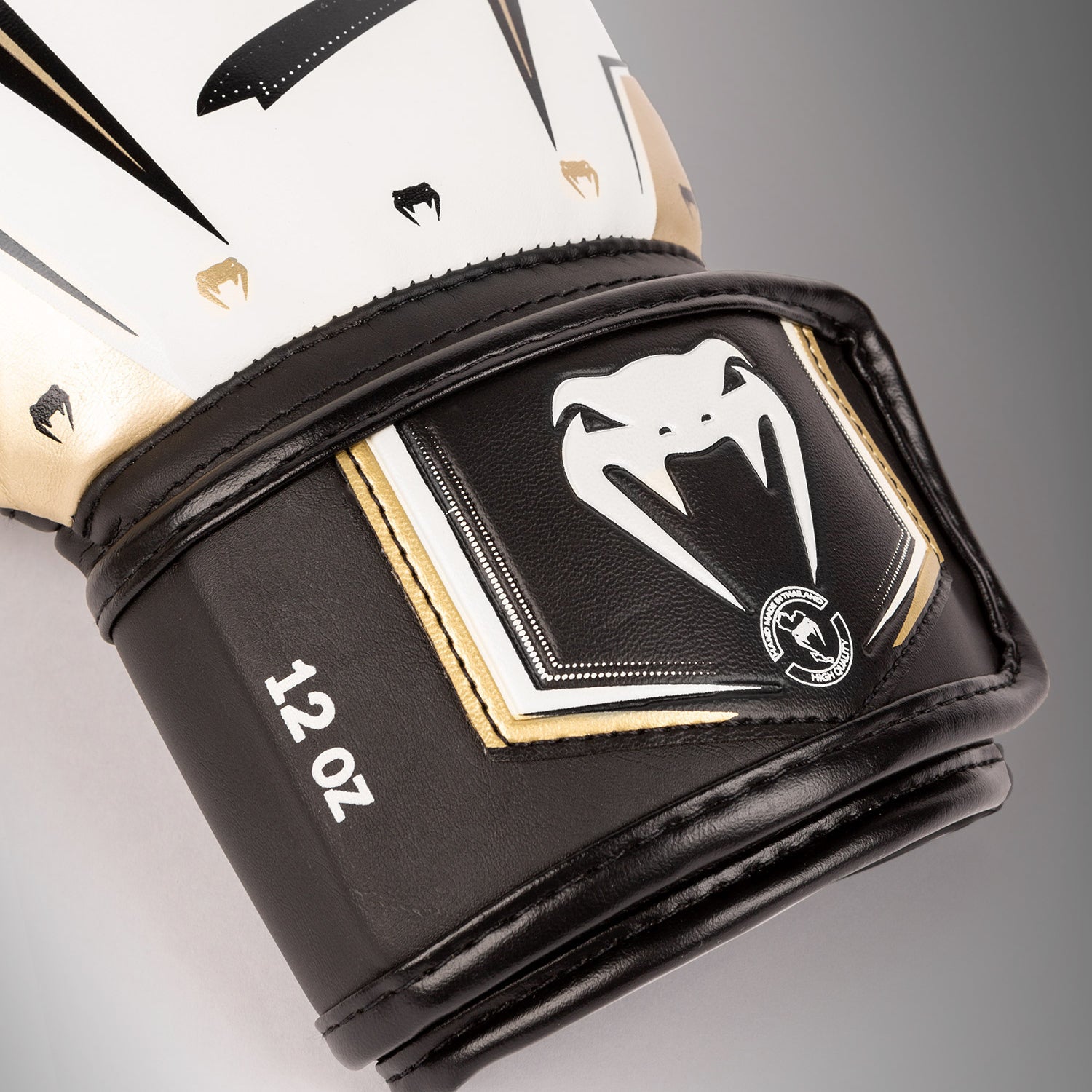 Venum Elite Evo Boxing Gloves - White/Gold - Venum Asia